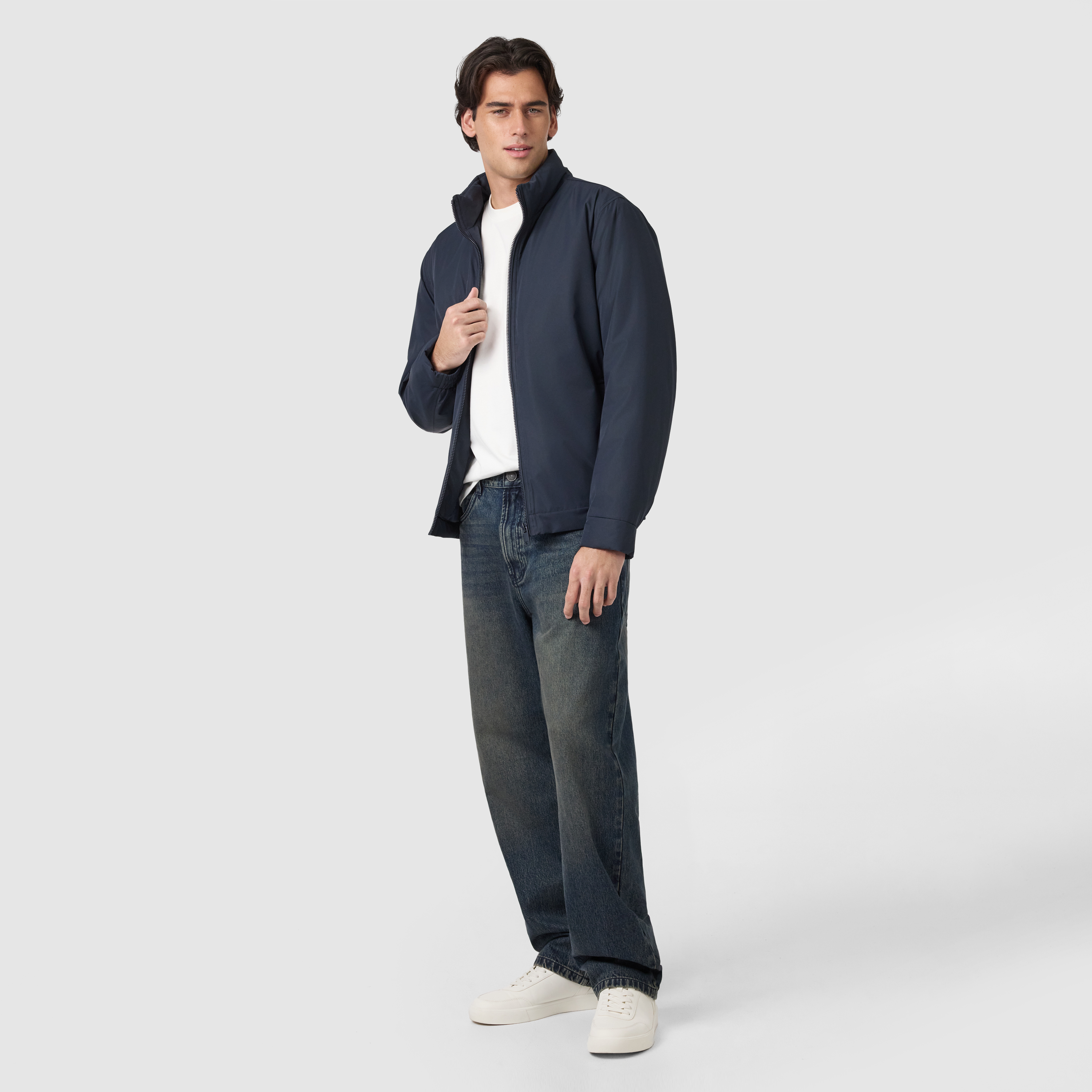 Navy Harrington Jacket