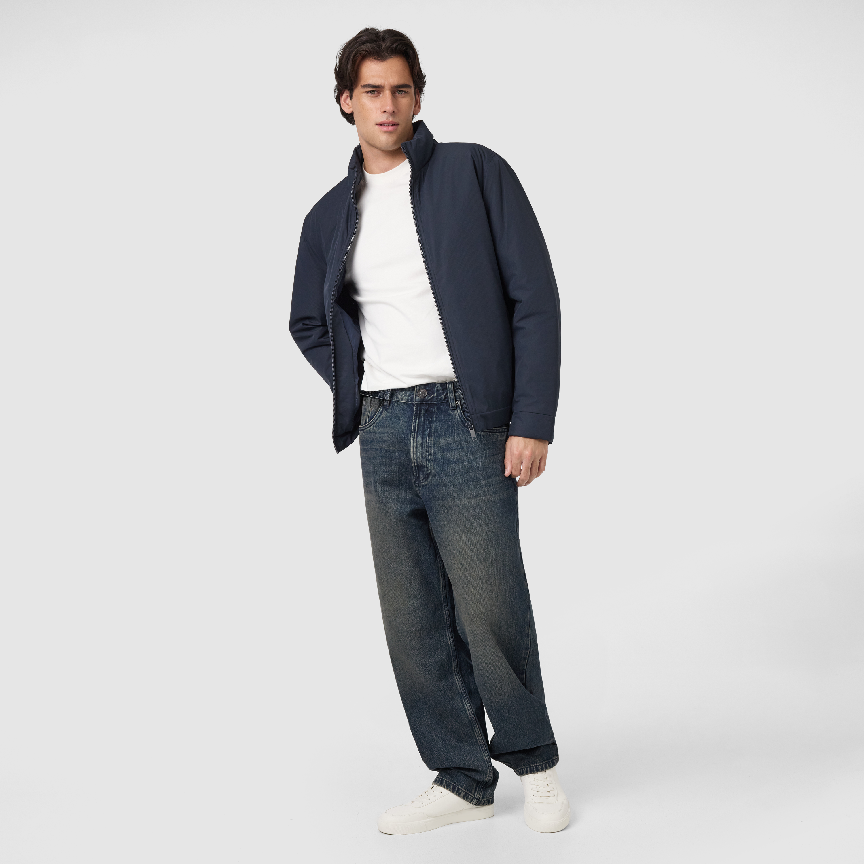 Navy Harrington Jacket