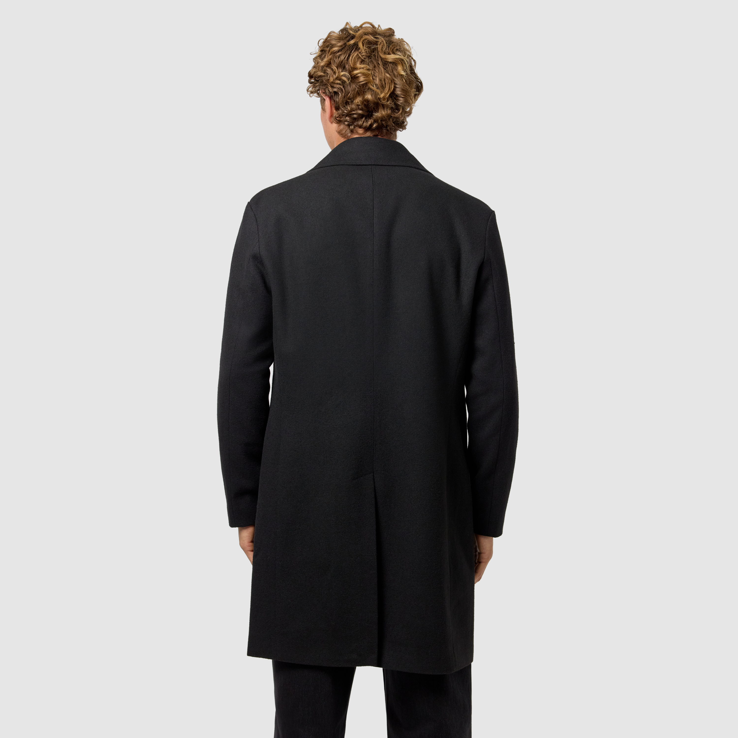Black Fleet Double Breasted Coat