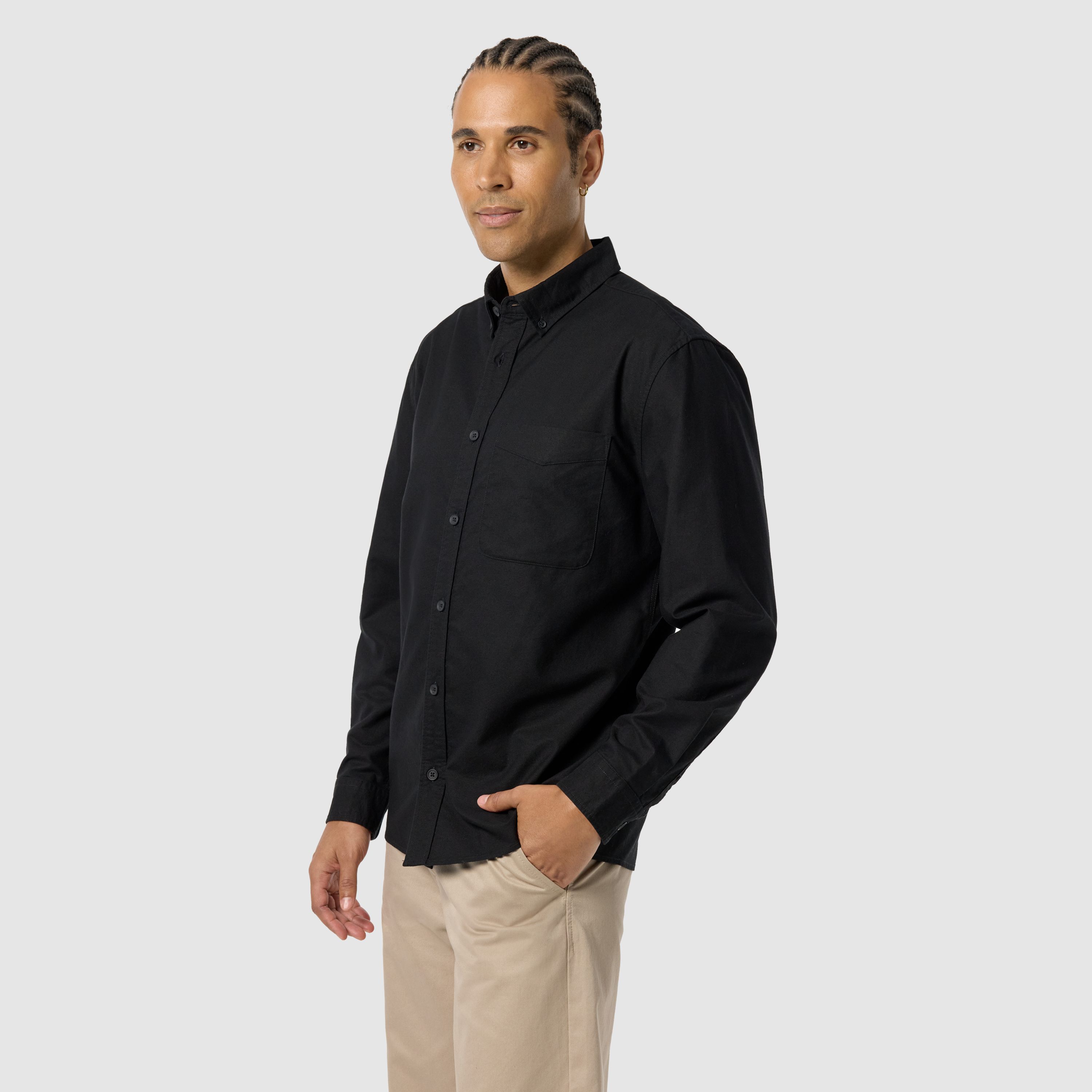 Black Chapman Oxford Shirt