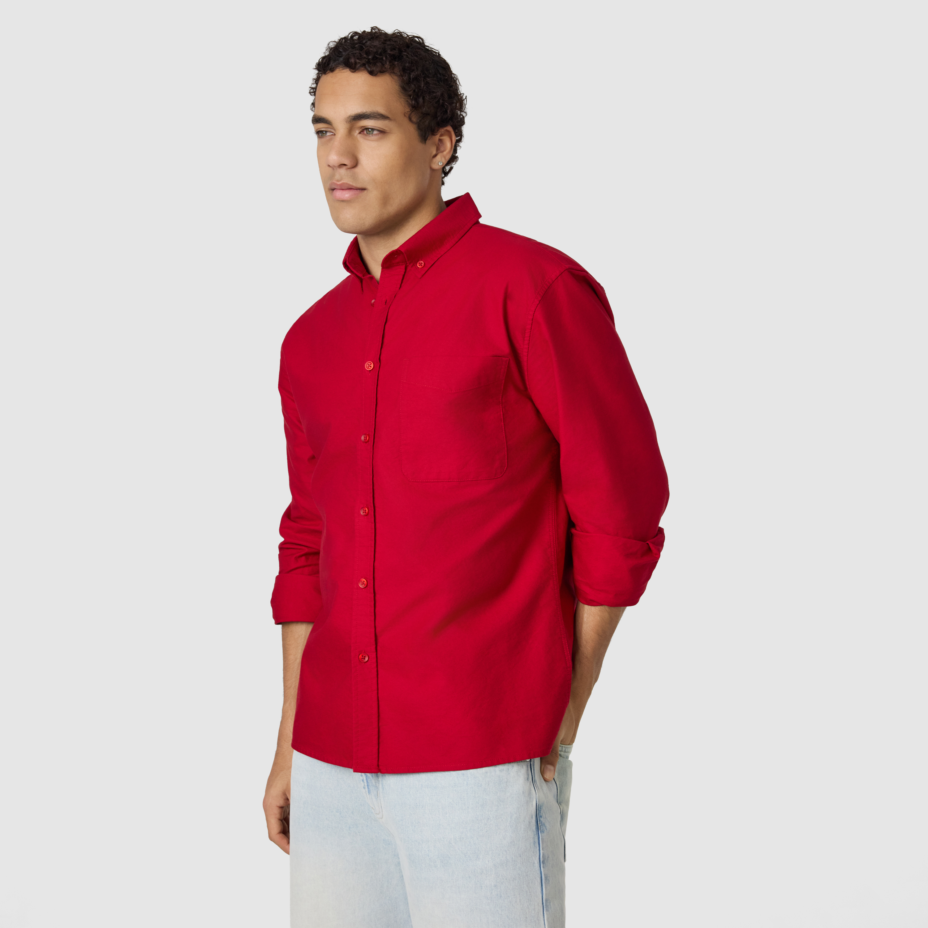 Red Chapman Oxford Shirt
