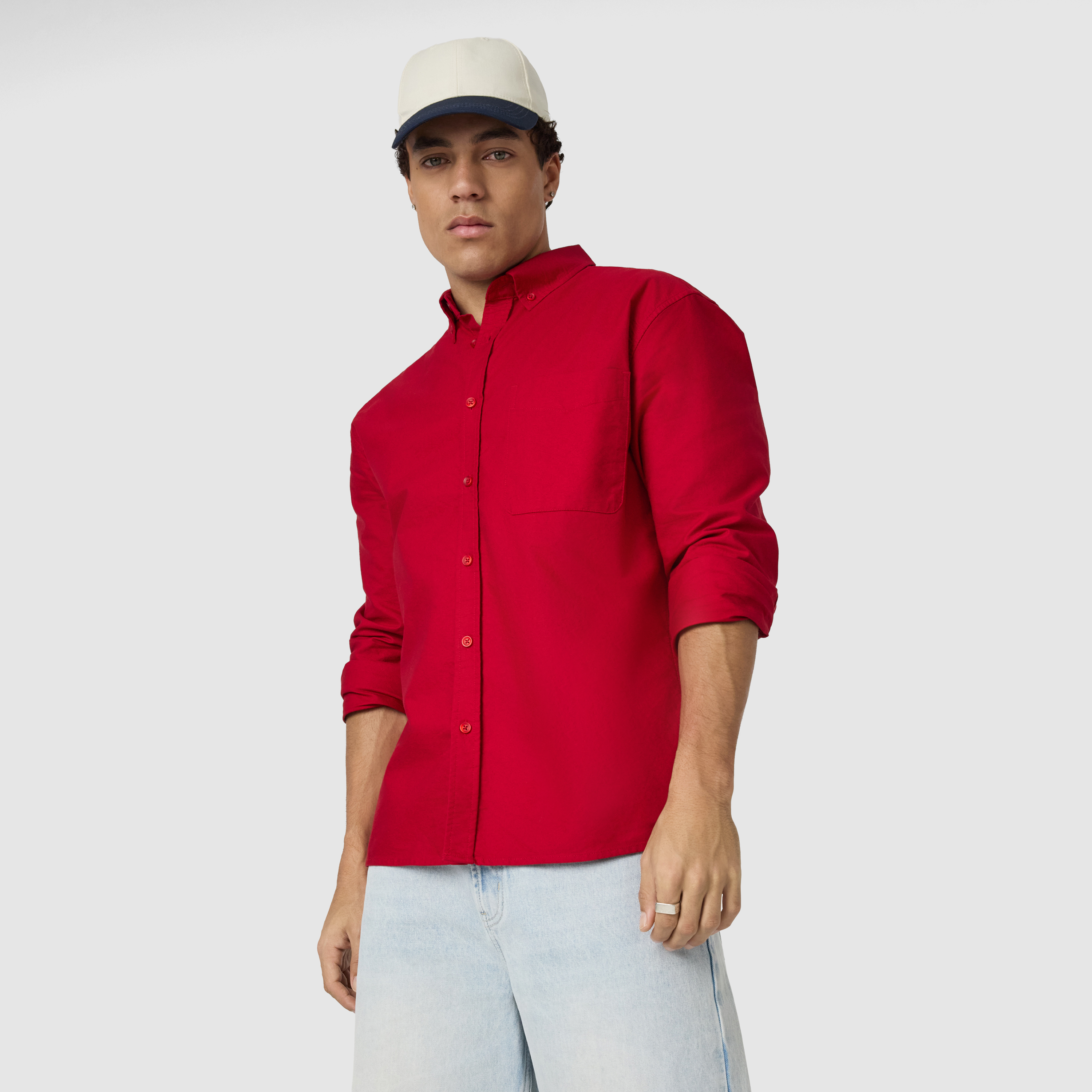 Red Chapman Oxford Shirt
