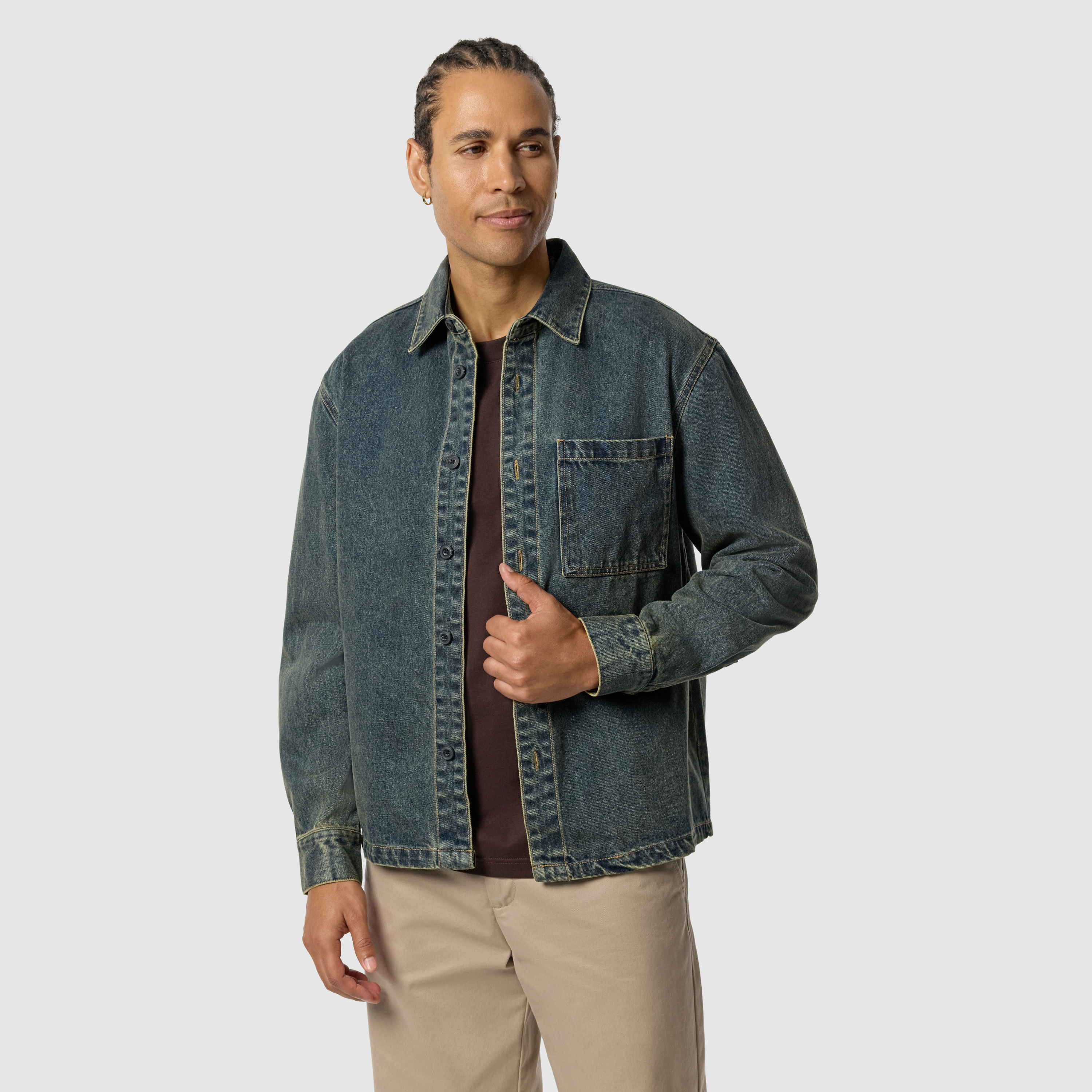 Dark Denim Rowe Denim Overshirt