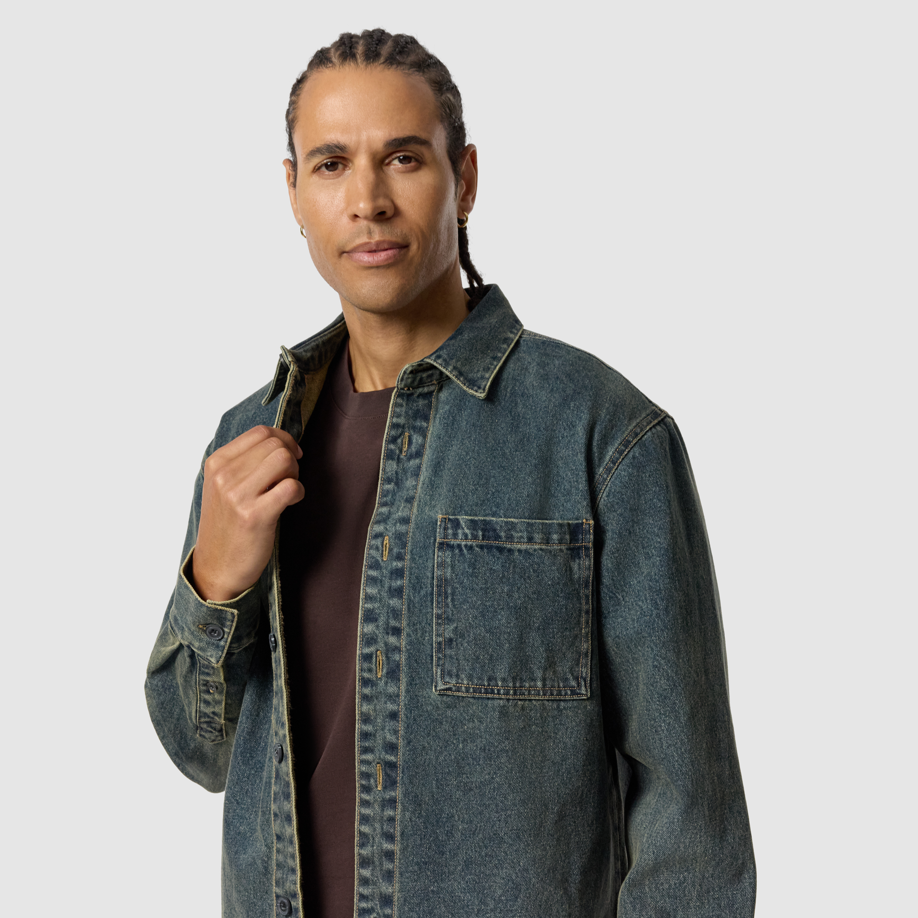 Dark Denim Rowe Denim Overshirt