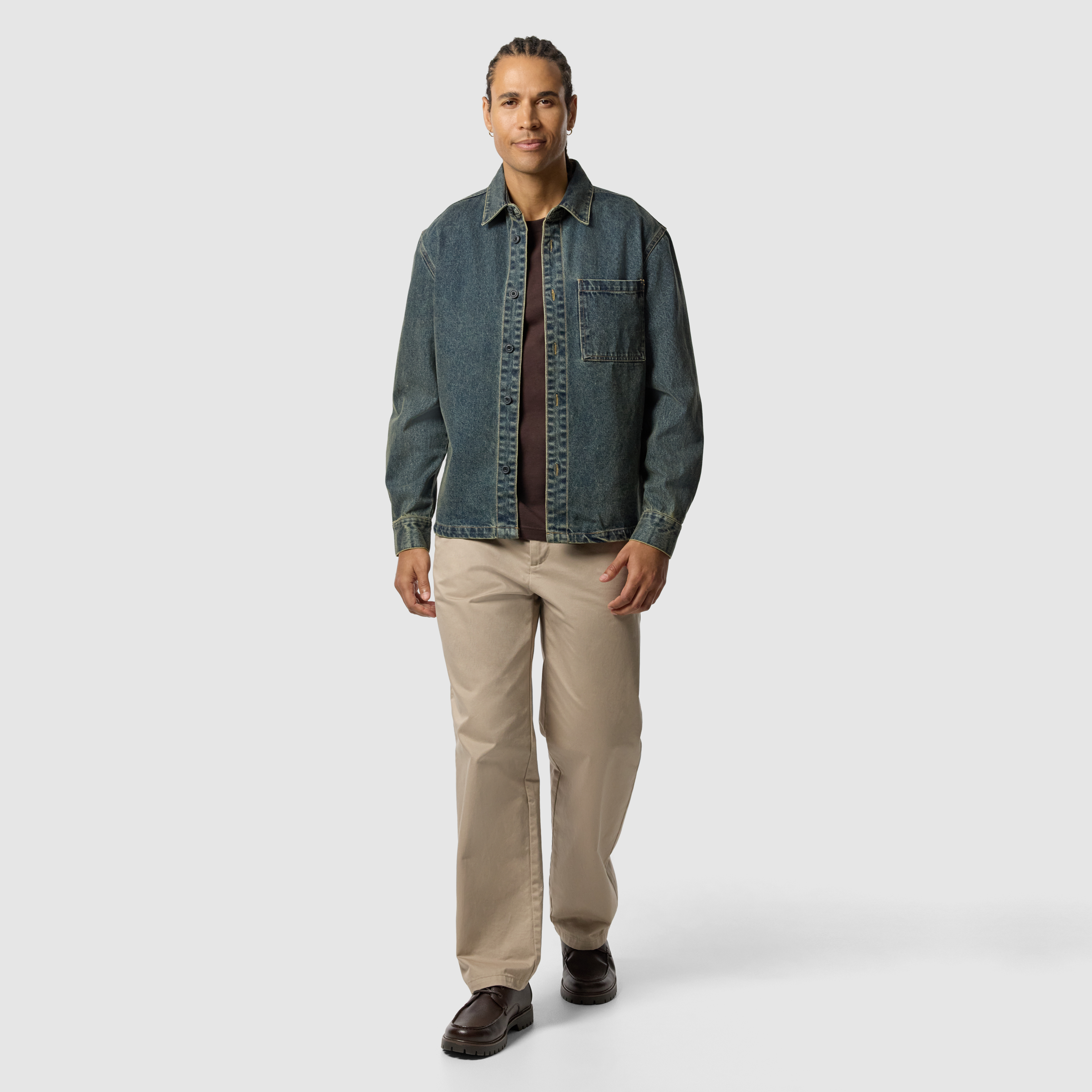 Dark Denim Rowe Denim Overshirt