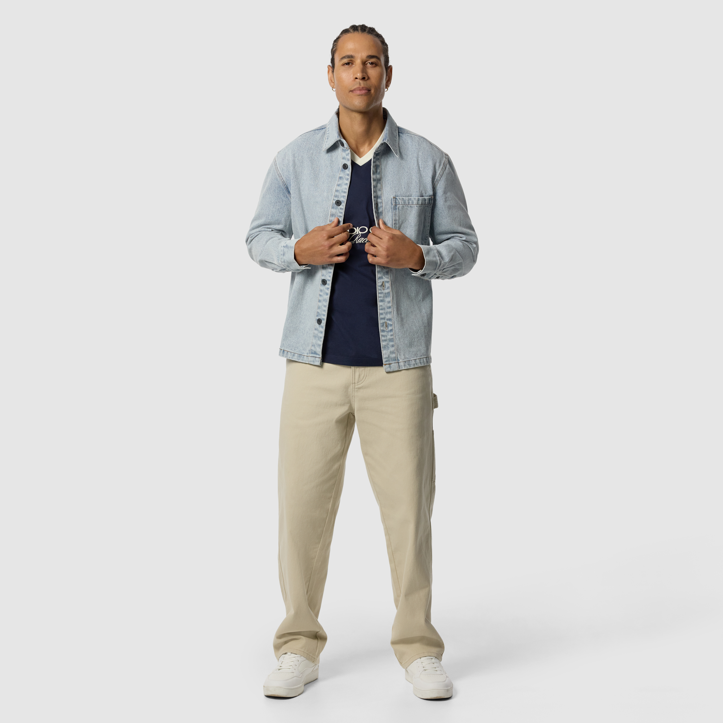 Light Denim Rowe Denim Overshirt