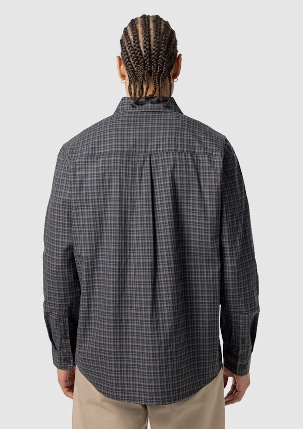 Navy Diego Check Shirt