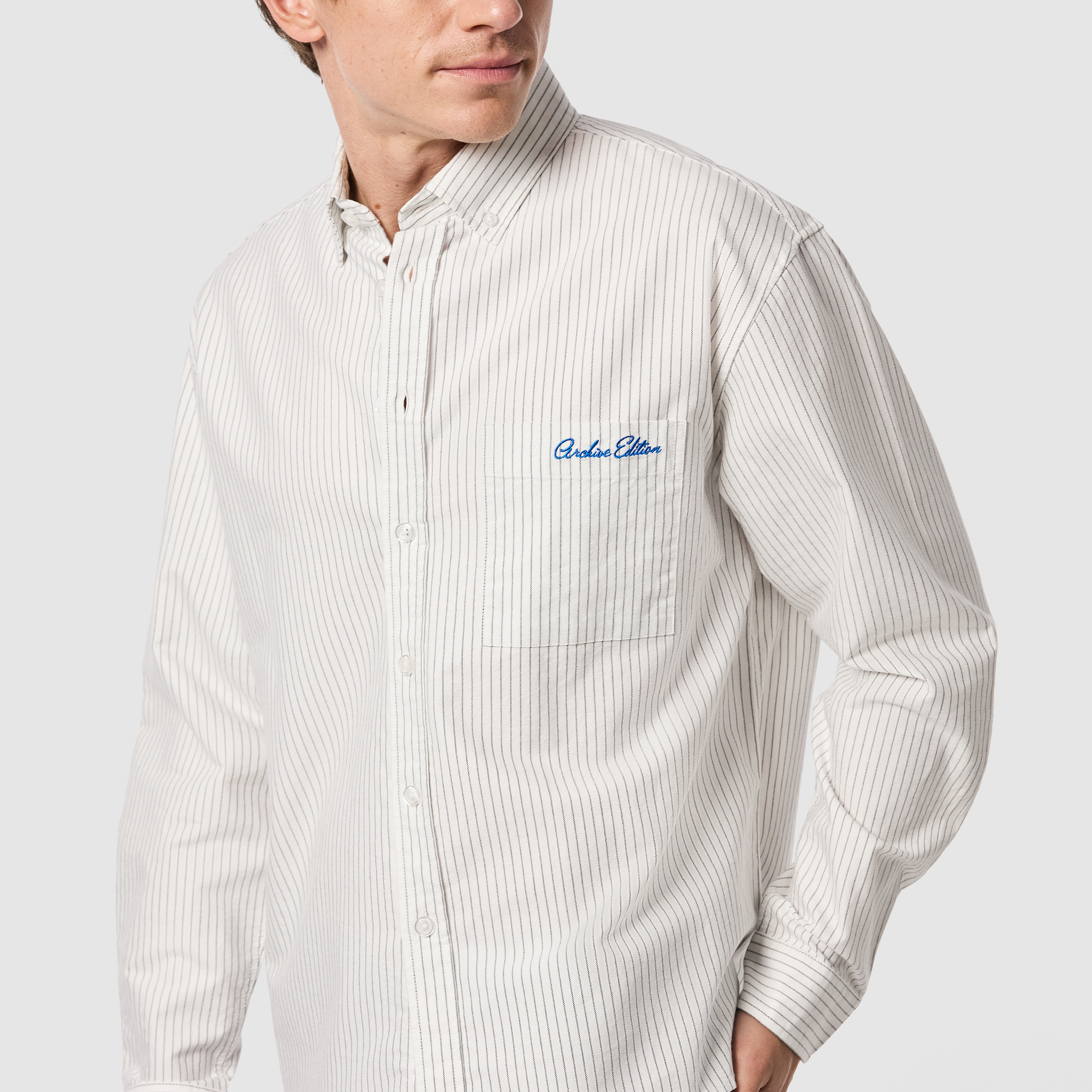 Off White Zorro Oxford Stripe Shirt