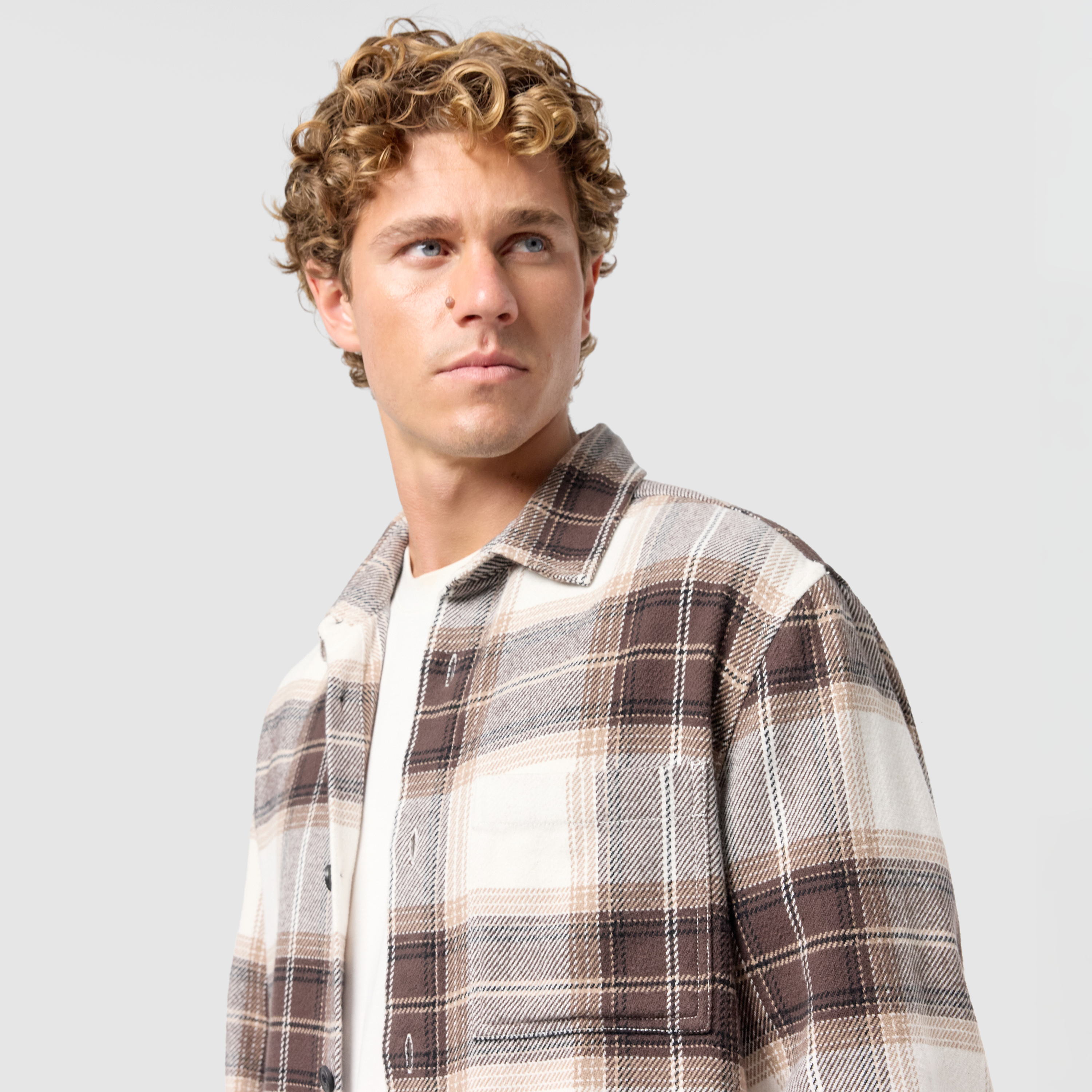 Brown Baltic Check Overshirt