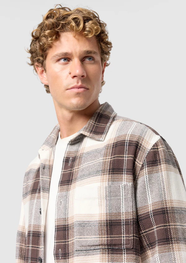 Brown Baltic Check Overshirt