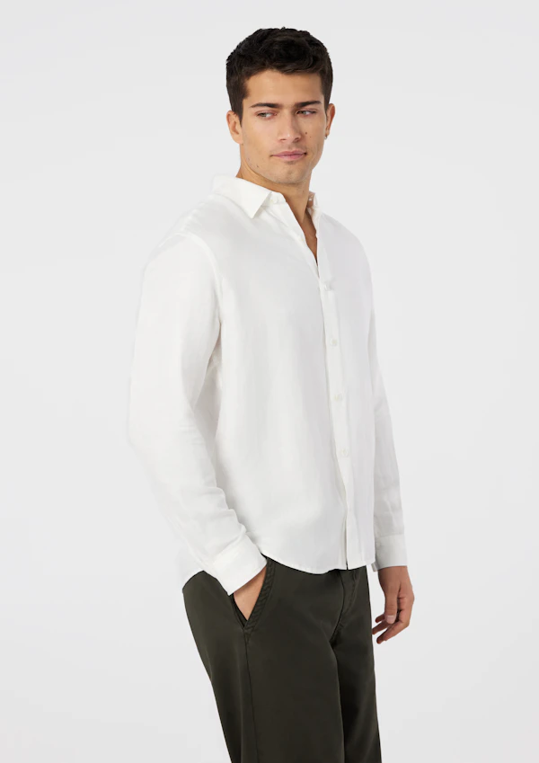 Off White Maui Viscose Linen Shirt