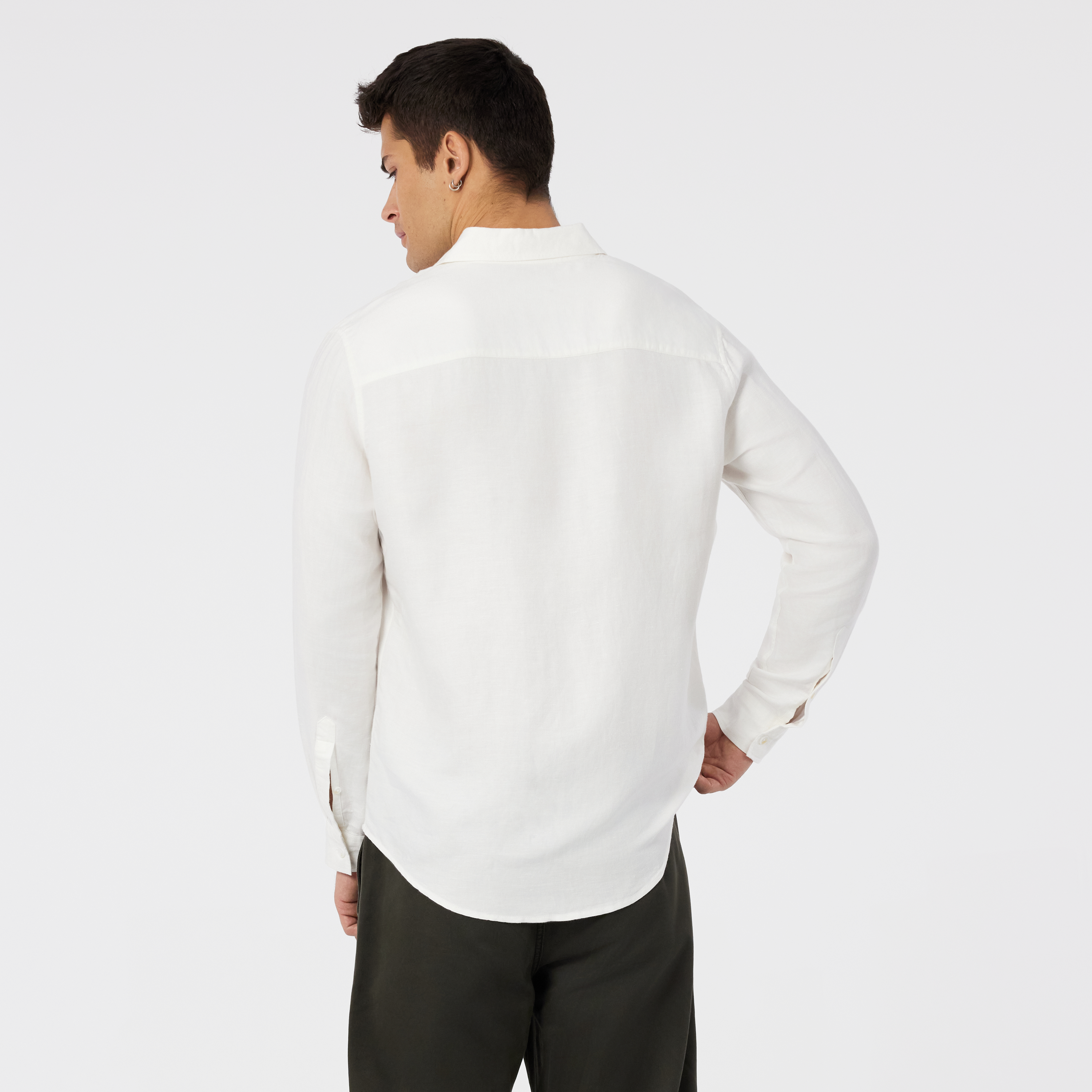 Off White Maui Viscose Linen Shirt