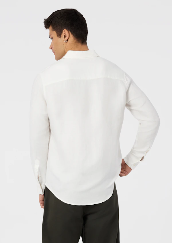 Off White Maui Viscose Linen Shirt