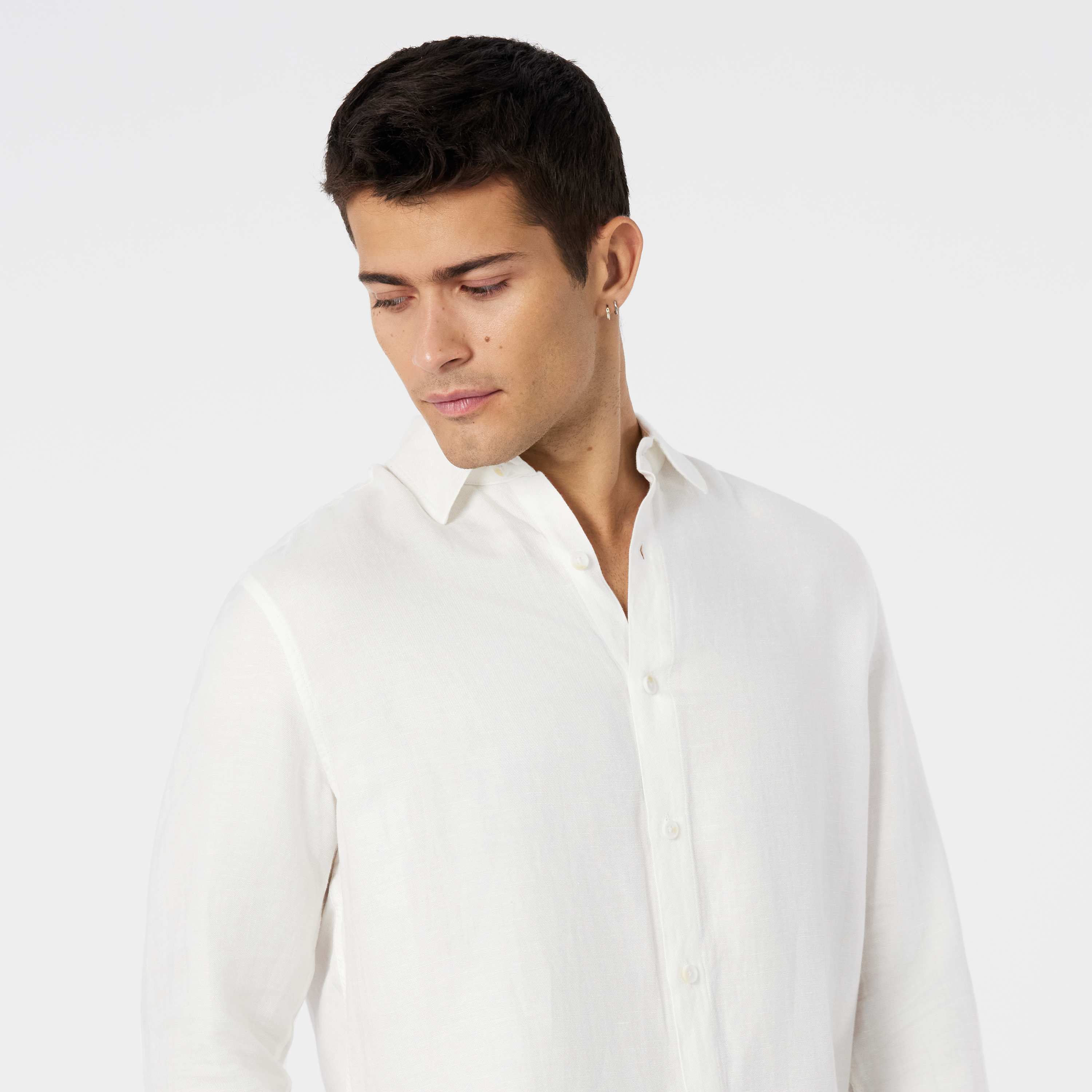 Off White Maui Viscose Linen Shirt