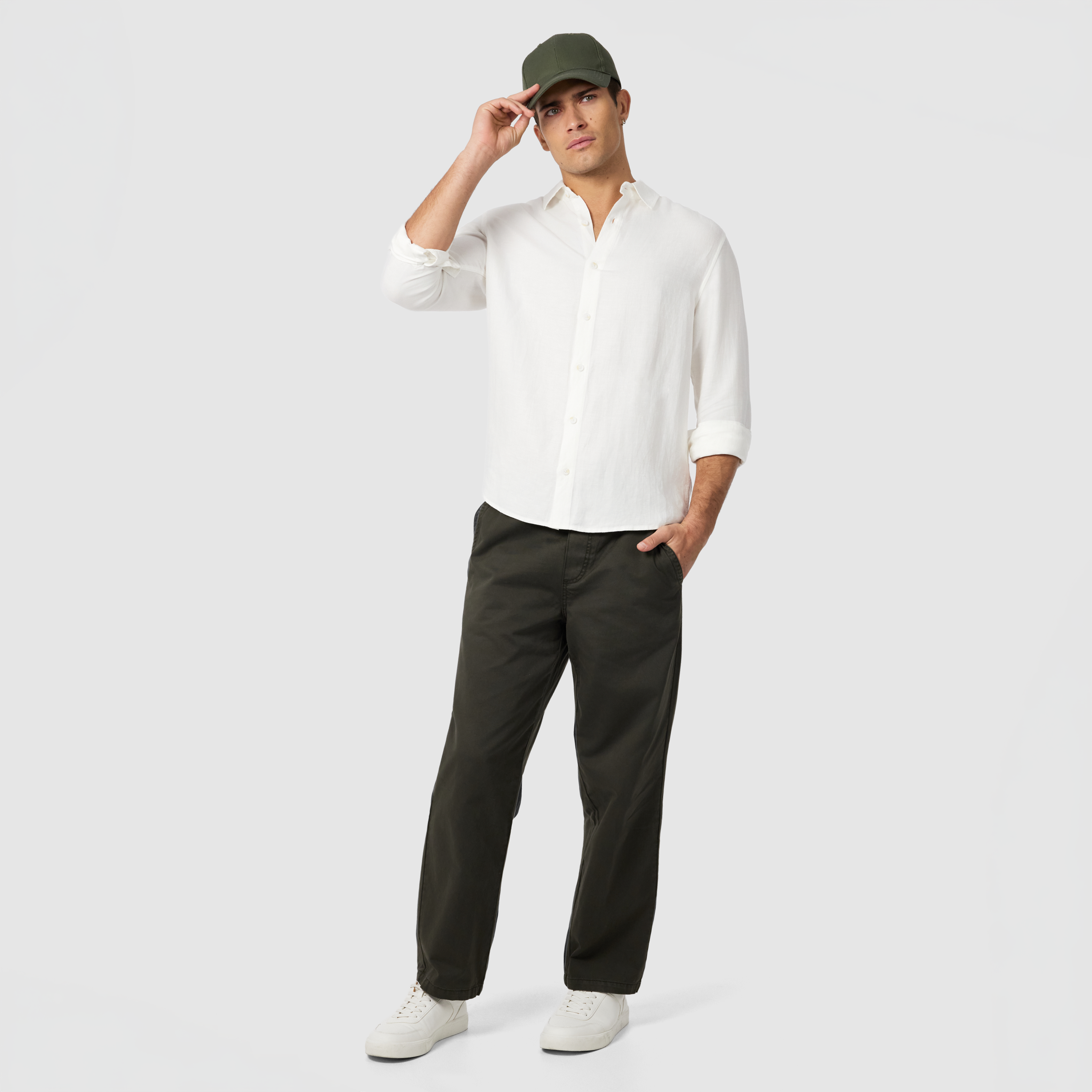 Off White Maui Viscose Linen Shirt