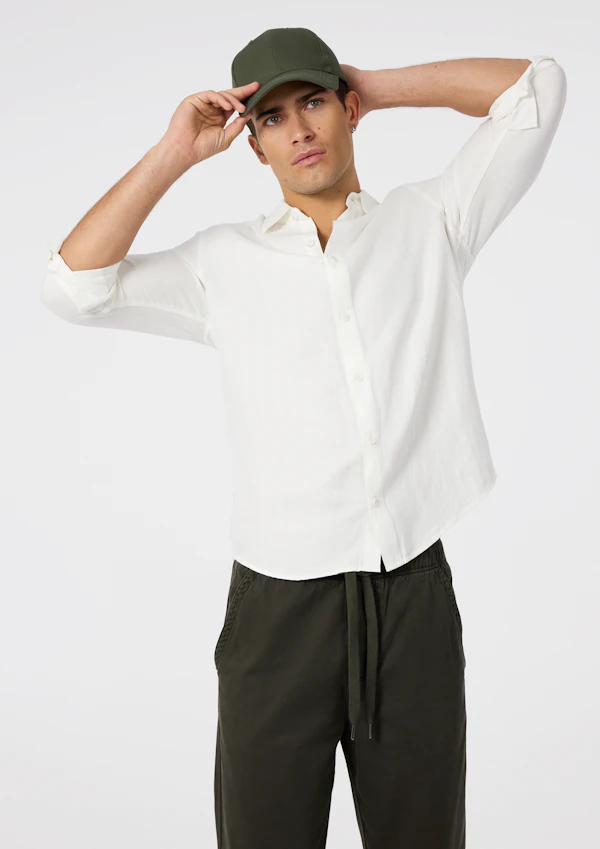 Off White Maui Viscose Linen Shirt