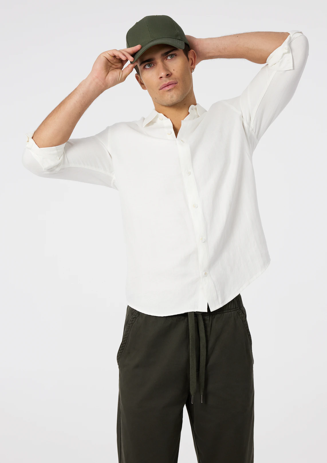 Off White Maui Viscose Linen Shirt