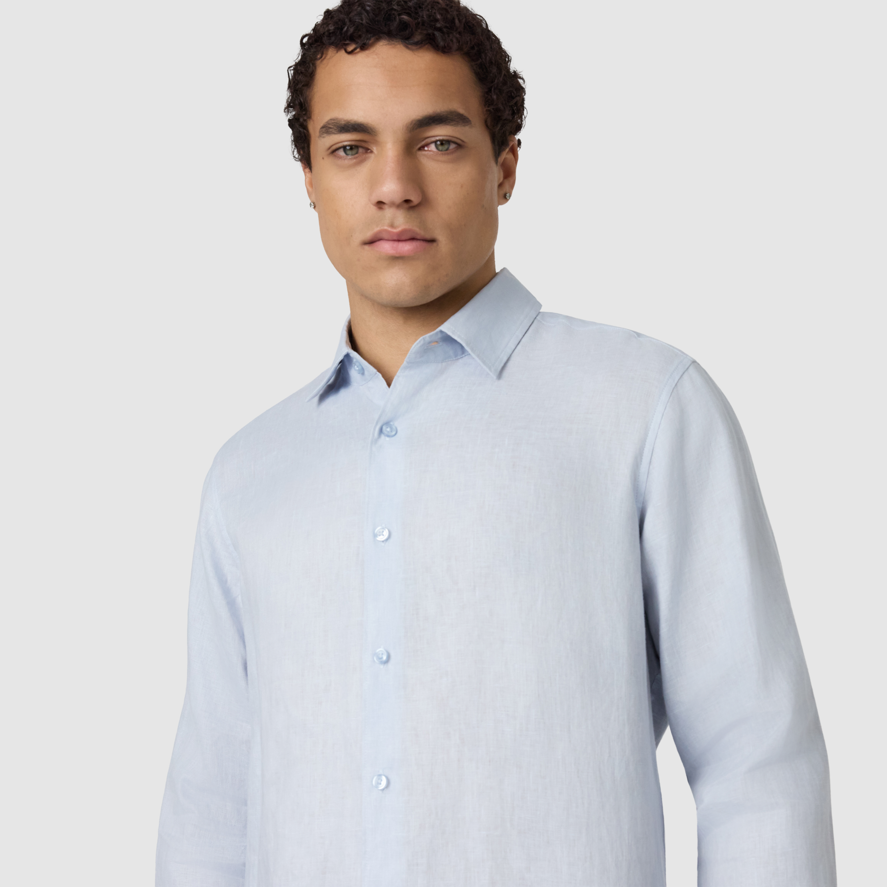 Light Blue Hamilton Linen Shirt
