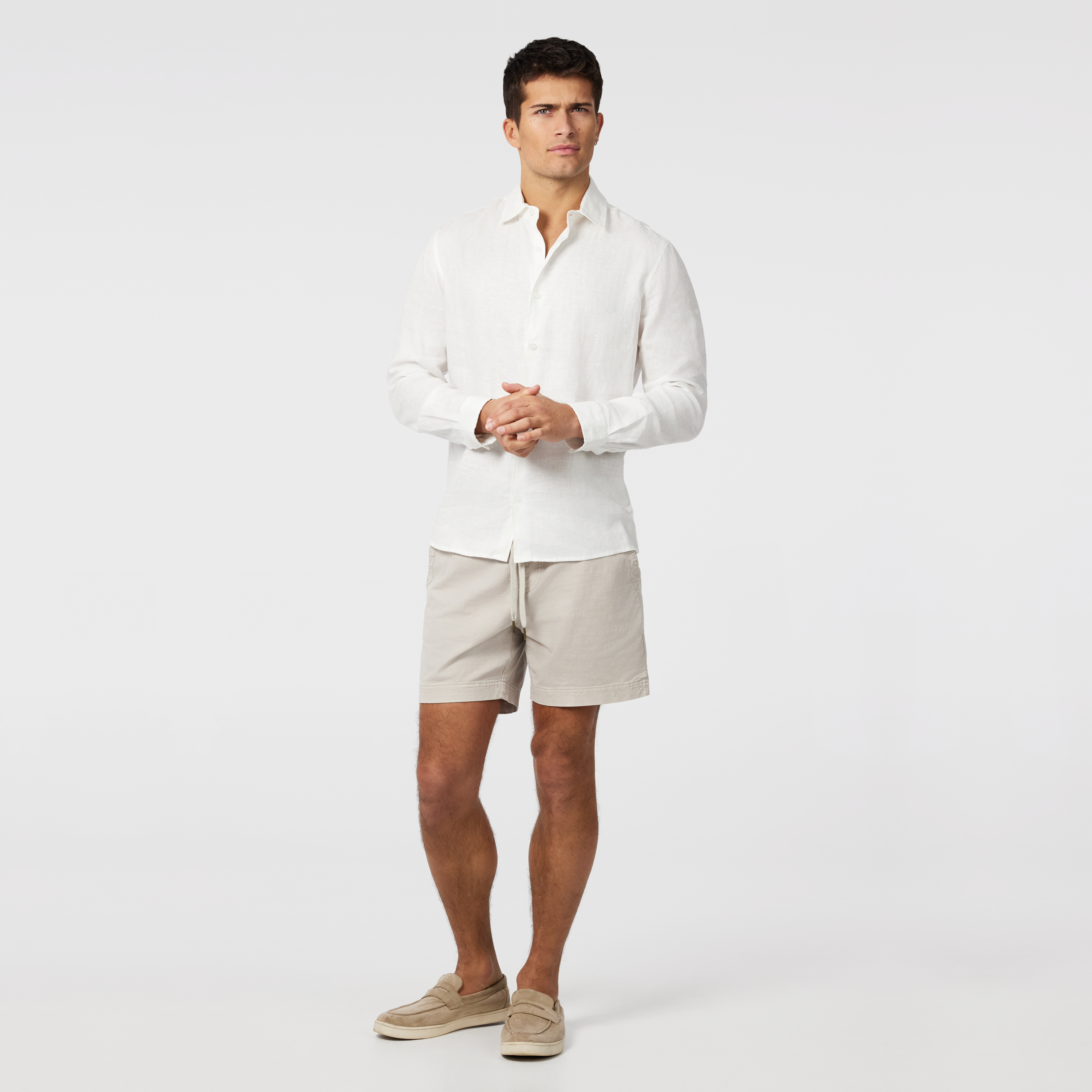 White Hamilton Linen Shirt