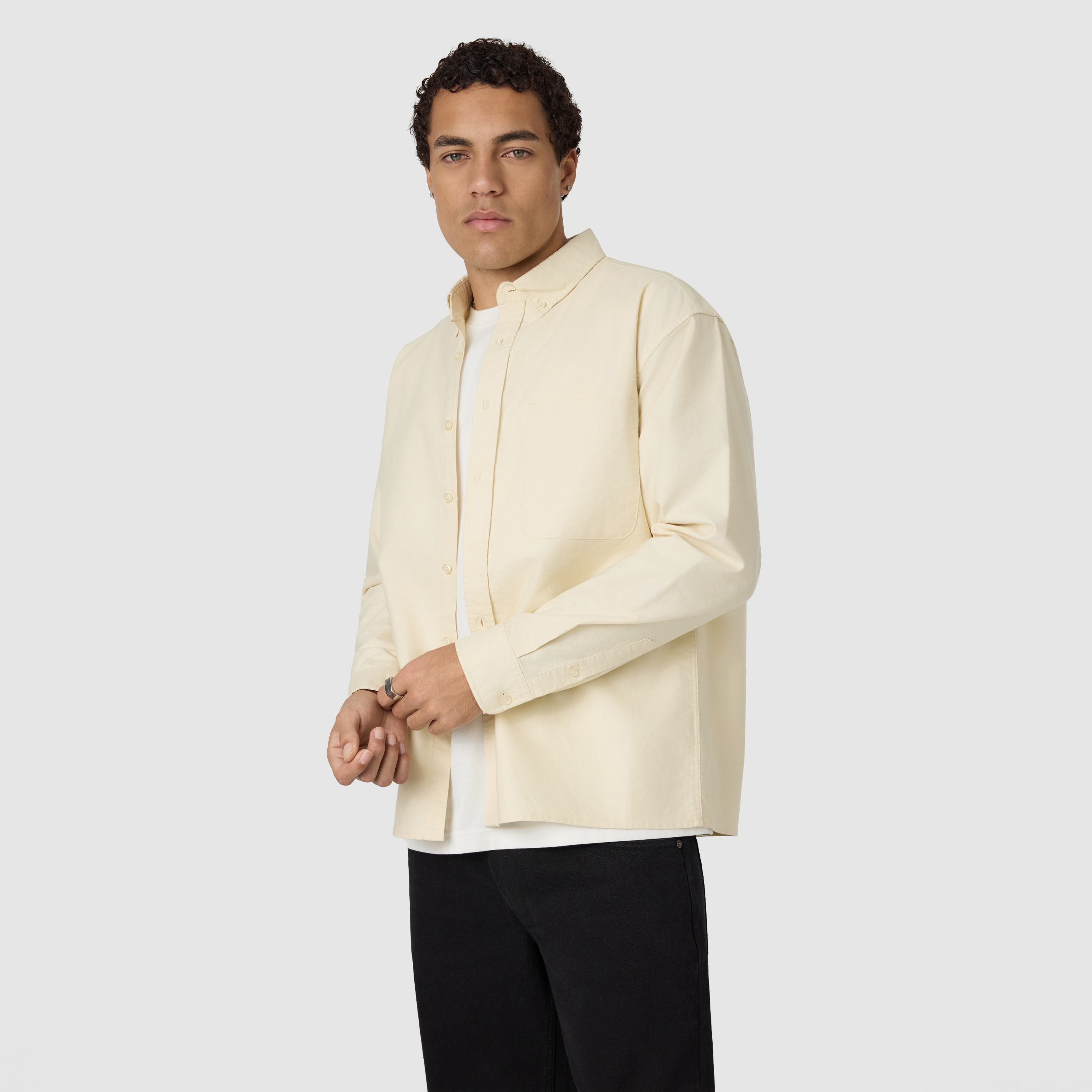 Yellow Berkley Boxy Oxford Shirt