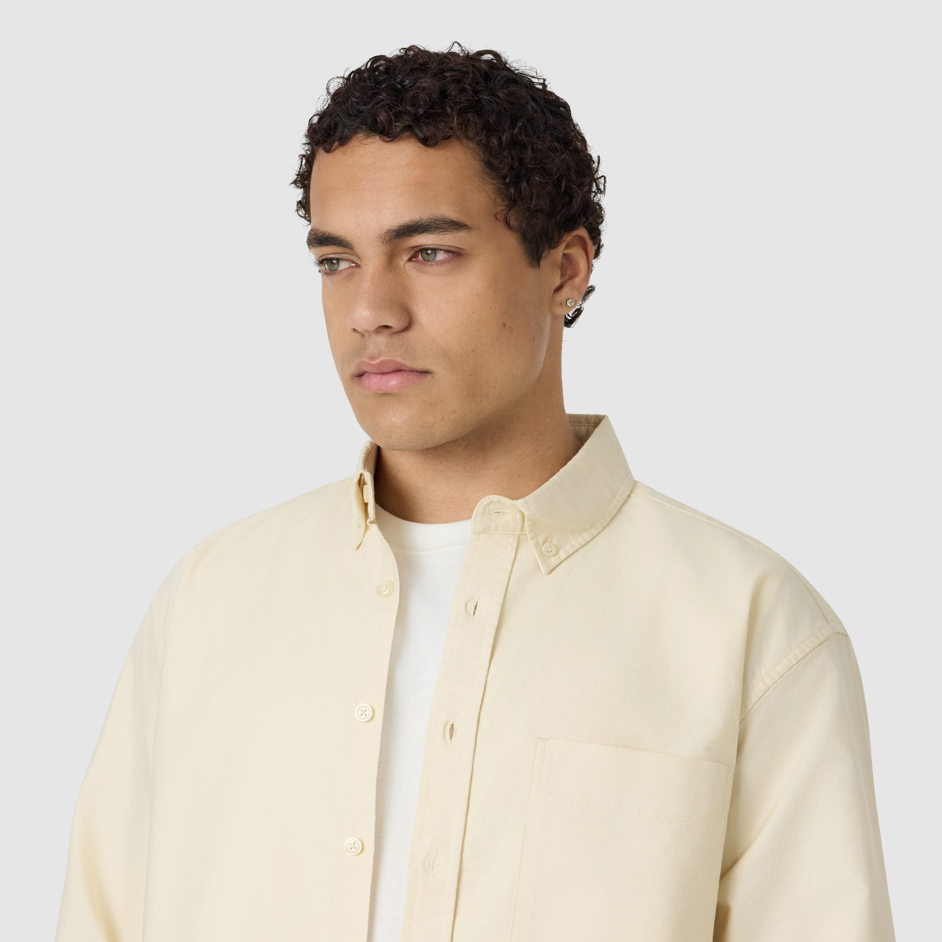 Yellow Berkley Boxy Oxford Shirt