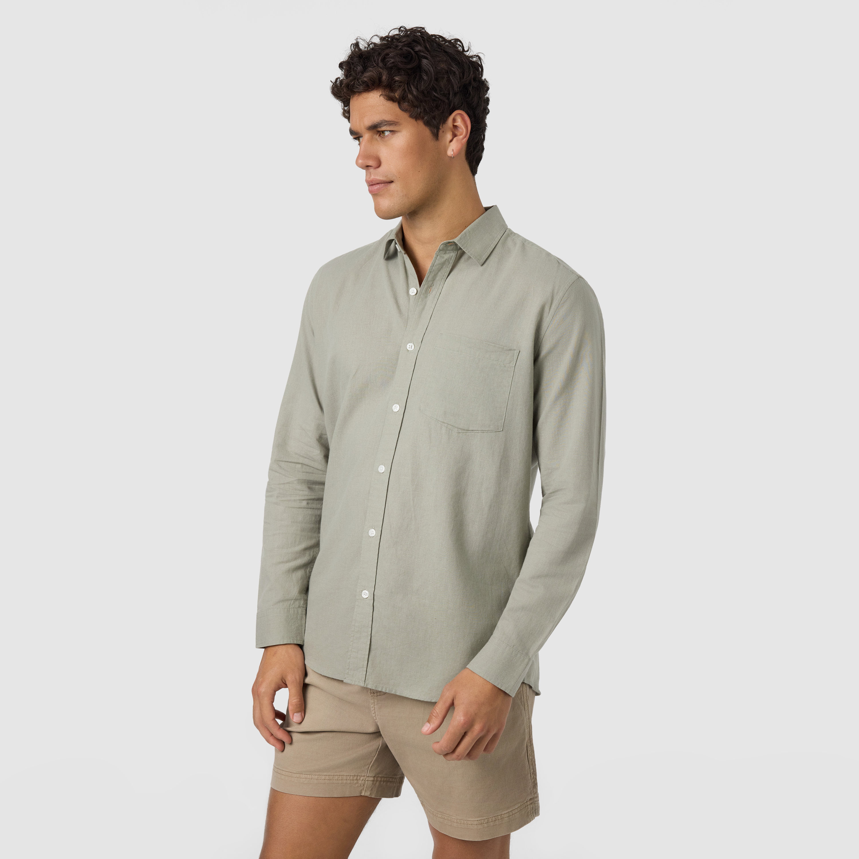 Mint Cuba Cotton Linen Shirt