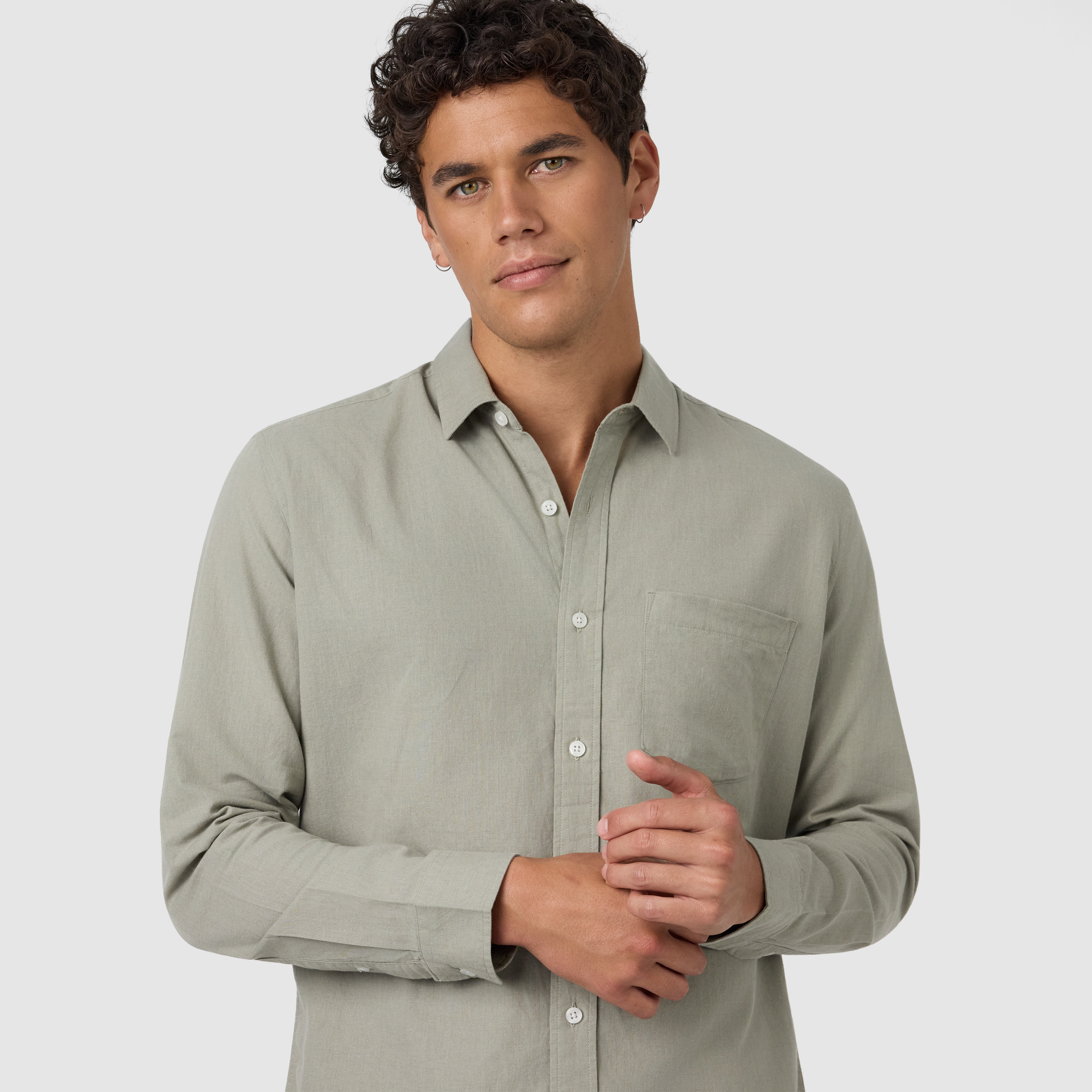 Mint Cuba Cotton Linen Shirt