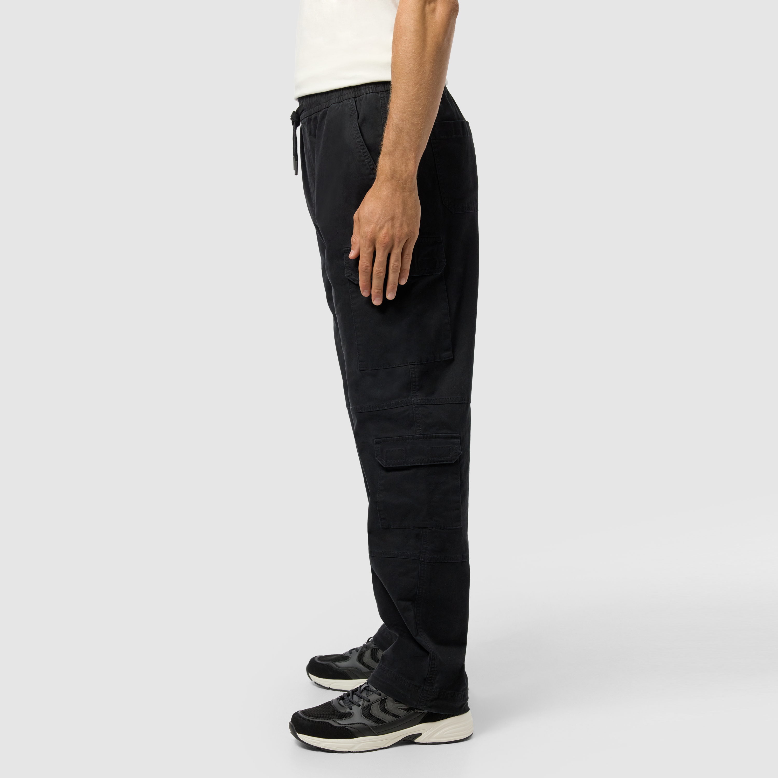 Black Jordon Loose Cargo Pant