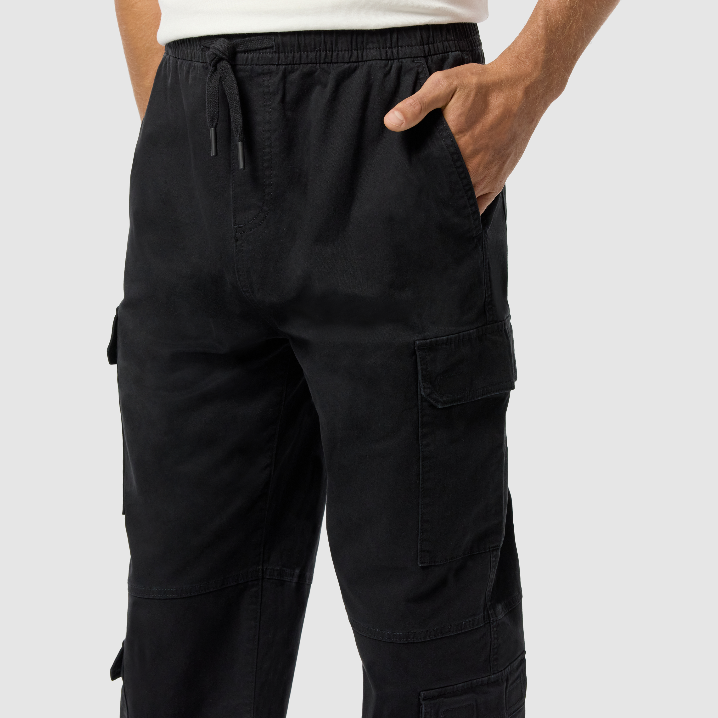 Black Jordon Loose Cargo Pant