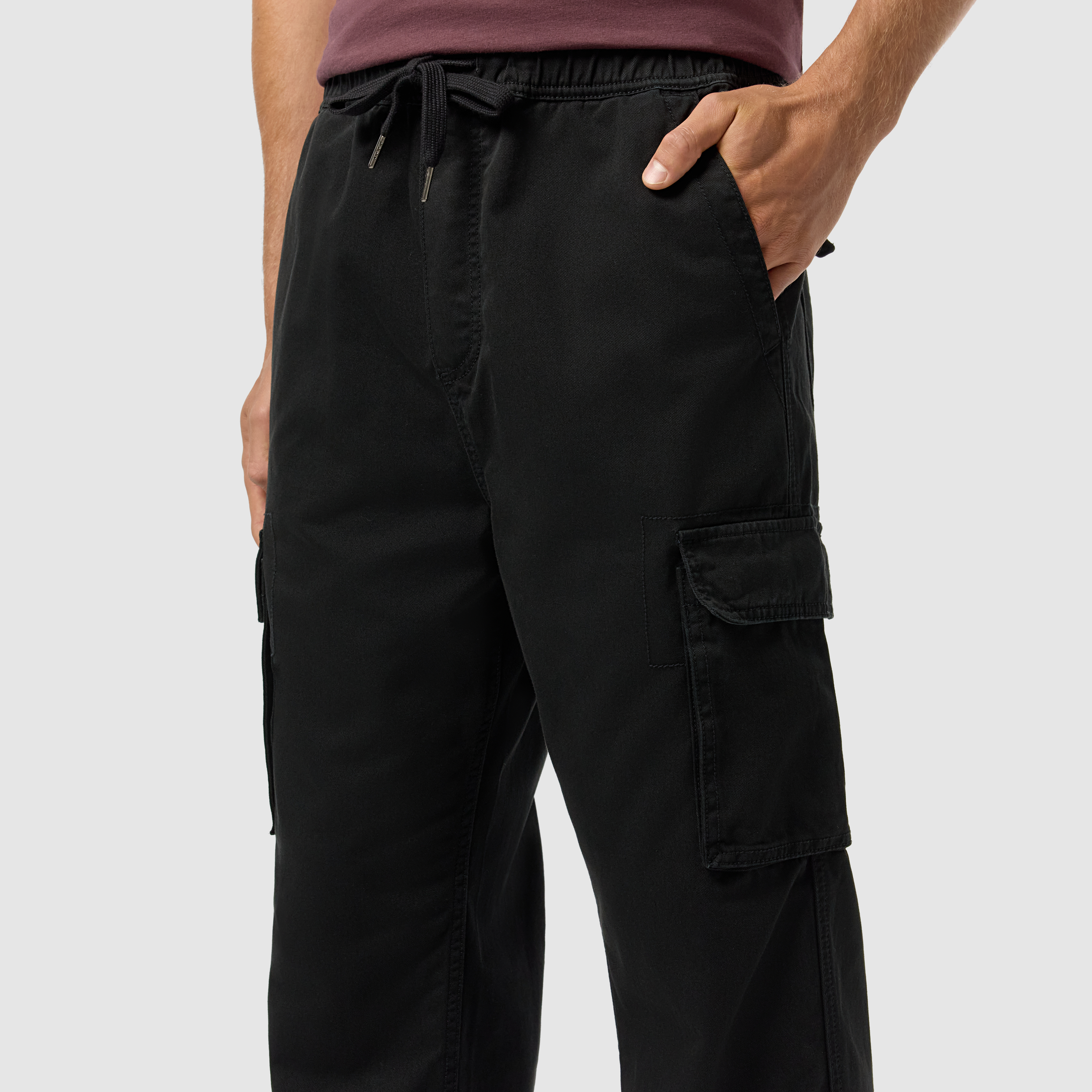 Black Bryant Loose Cargo Pant