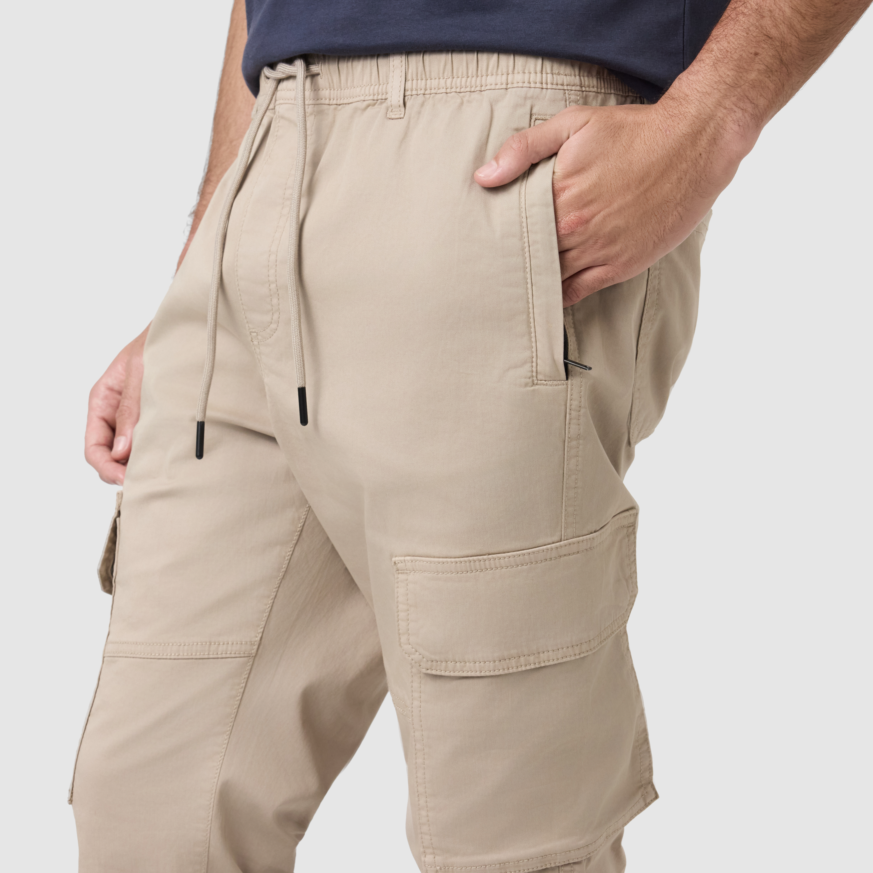 Stone Tyson Cuffed Stretch Cargo