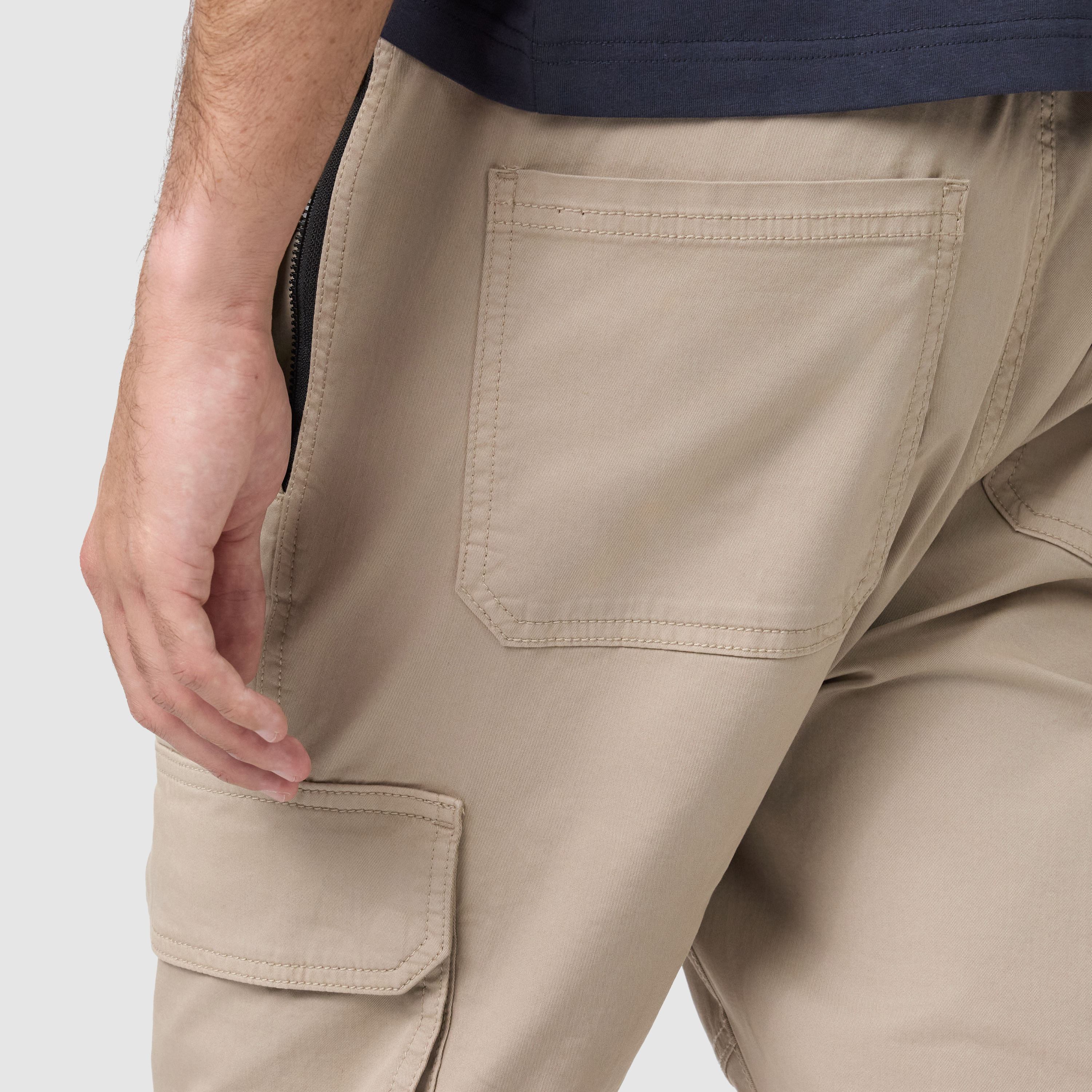 Stone Tyson Cuffed Stretch Cargo
