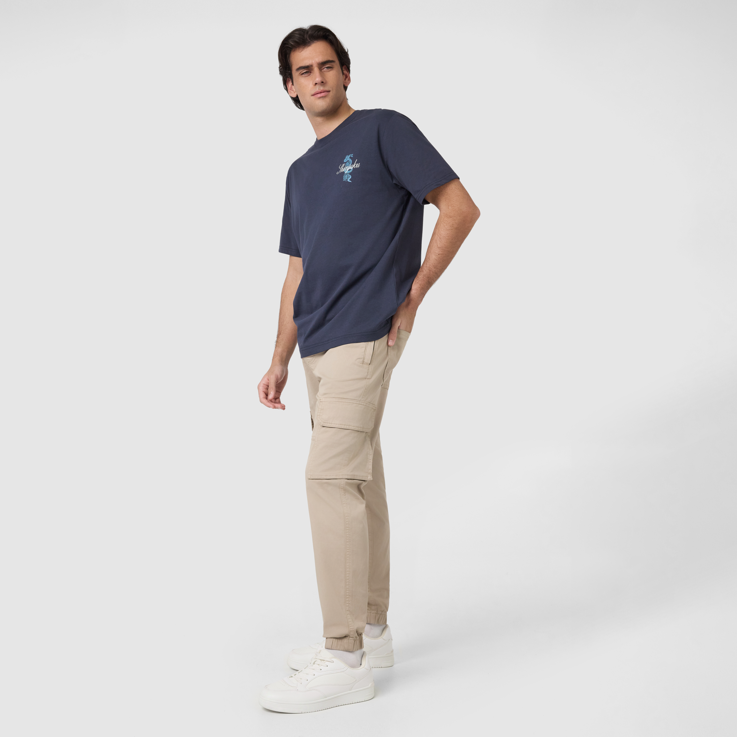 Stone Tyson Cuffed Stretch Cargo