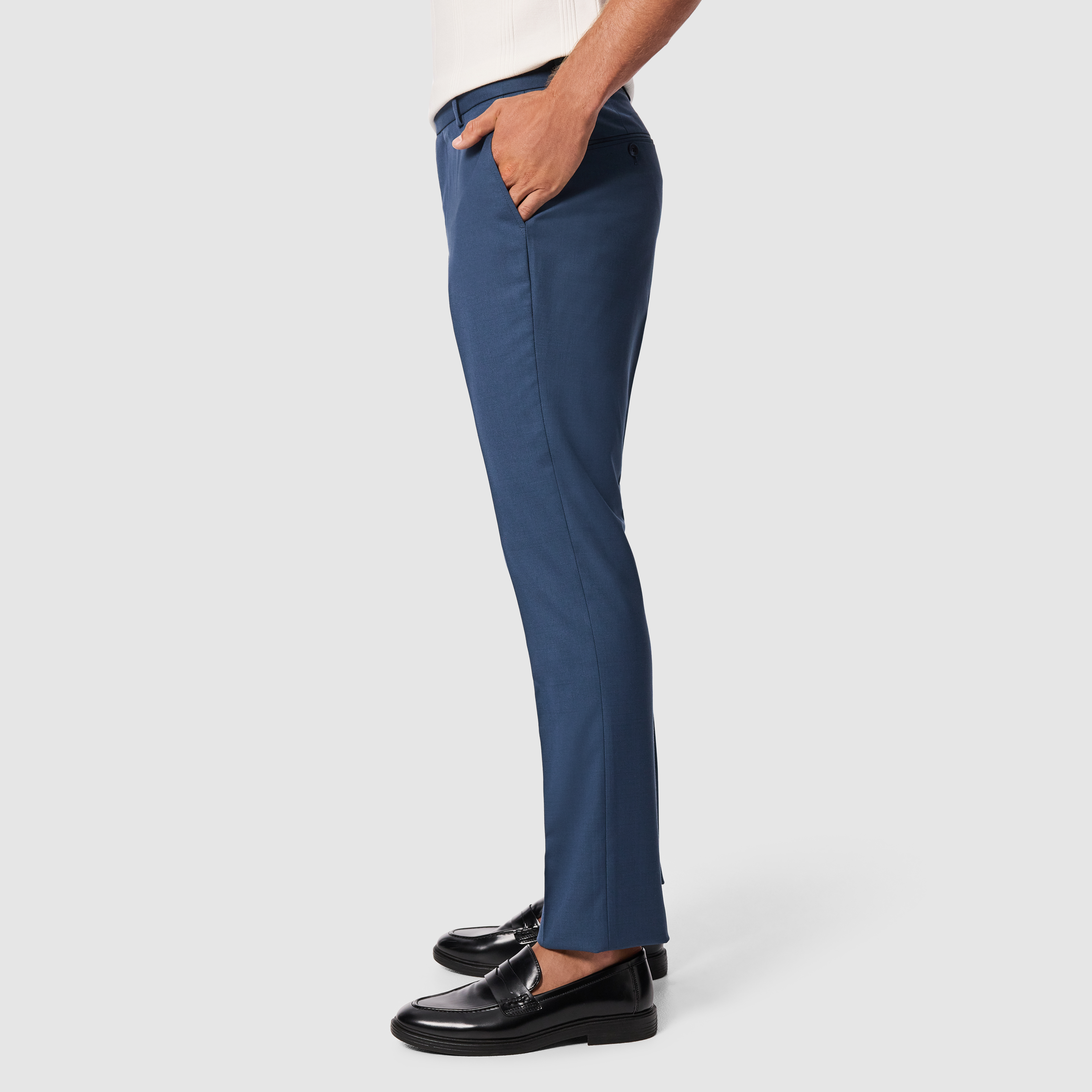 Steel Blue Devon Slim Stretch Dress Pant