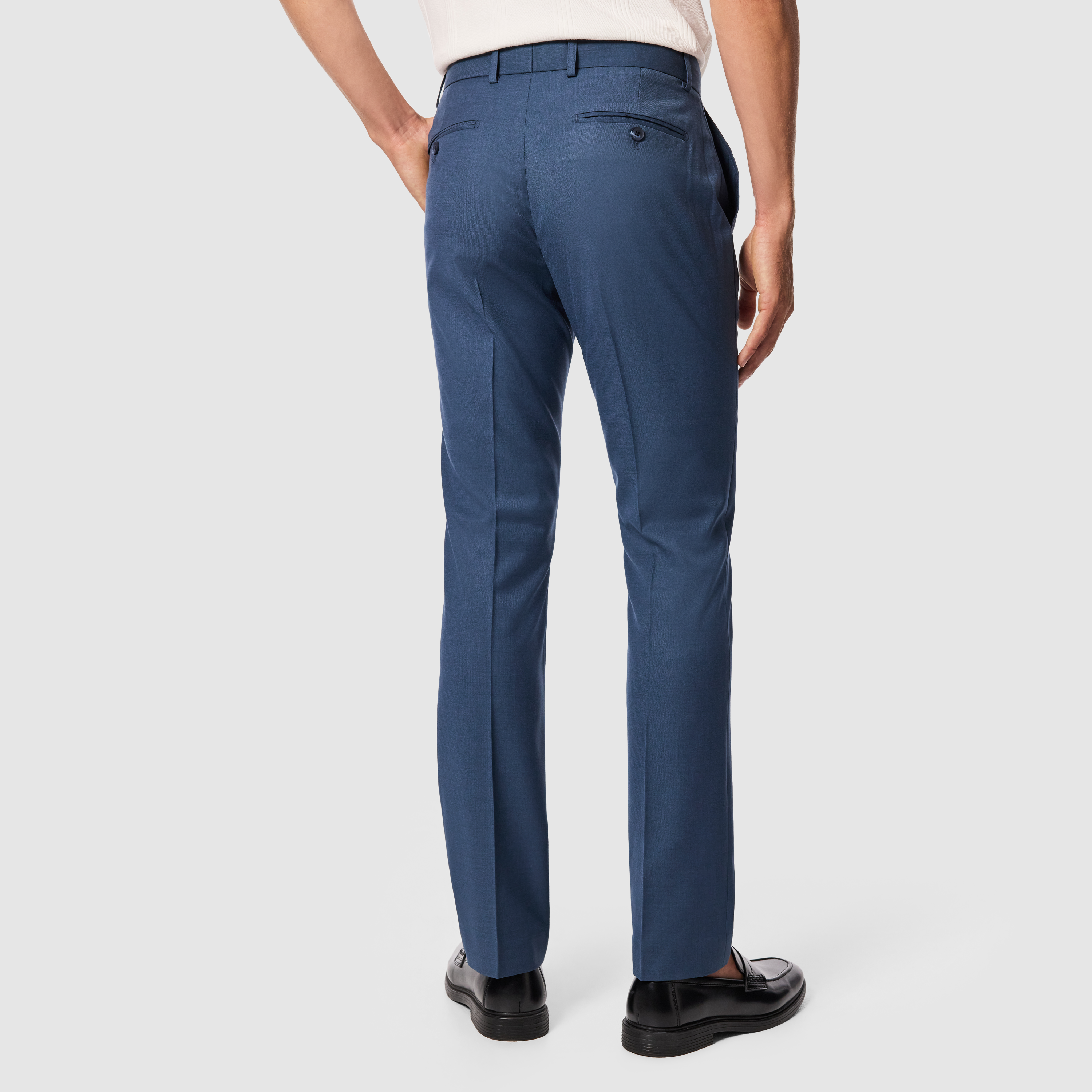 Steel Blue Devon Slim Stretch Dress Pant