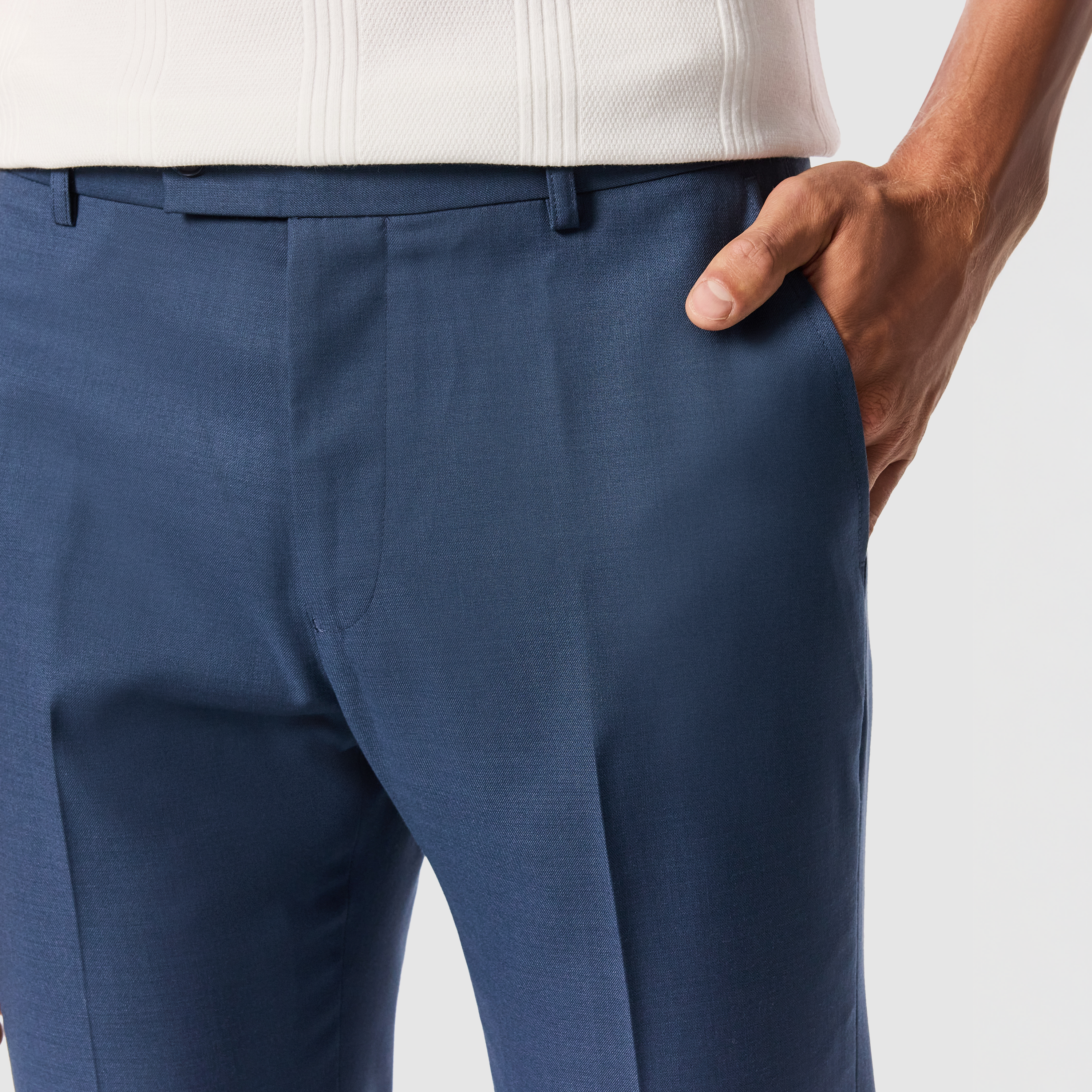 Steel Blue Devon Slim Stretch Dress Pant