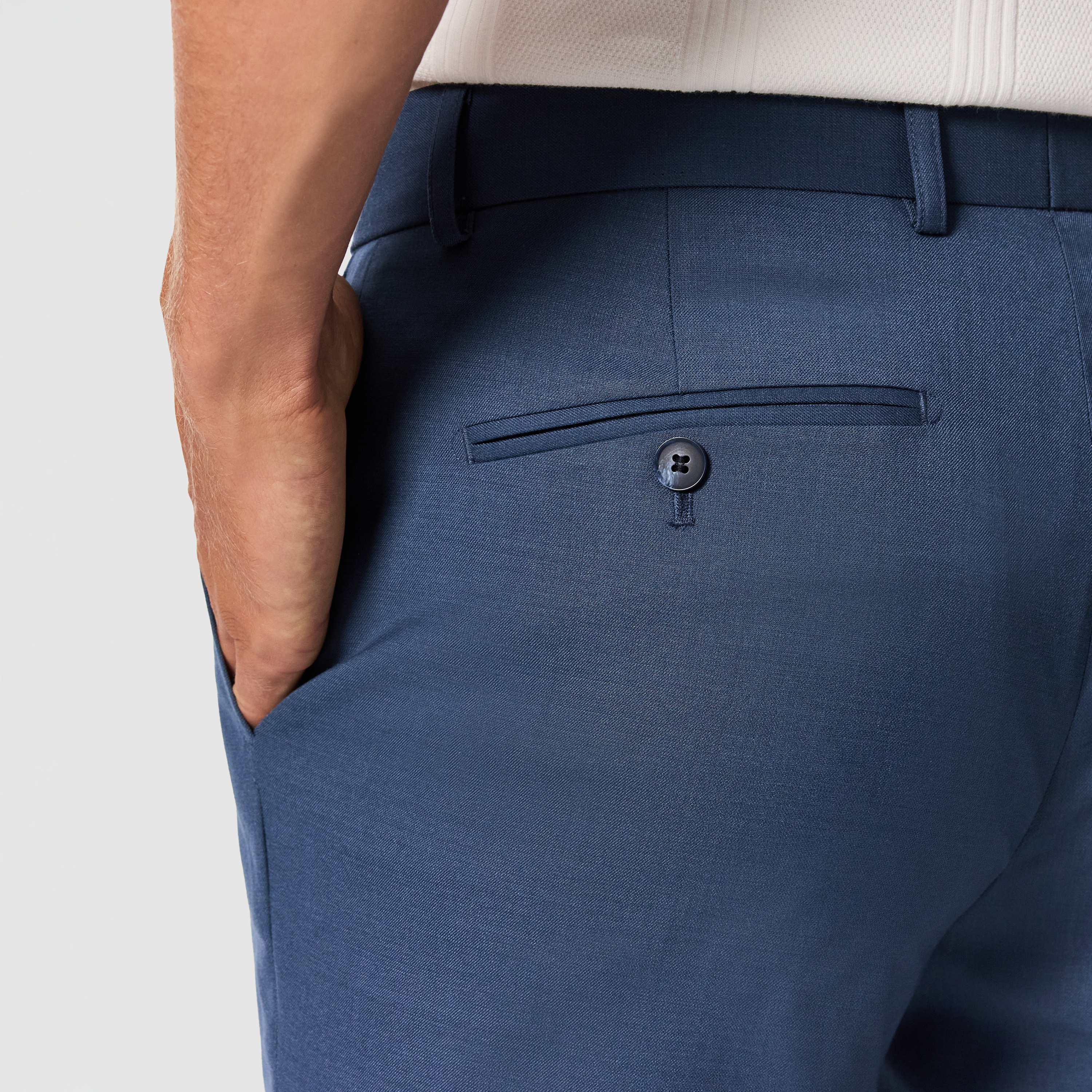 Steel Blue Devon Slim Stretch Dress Pant