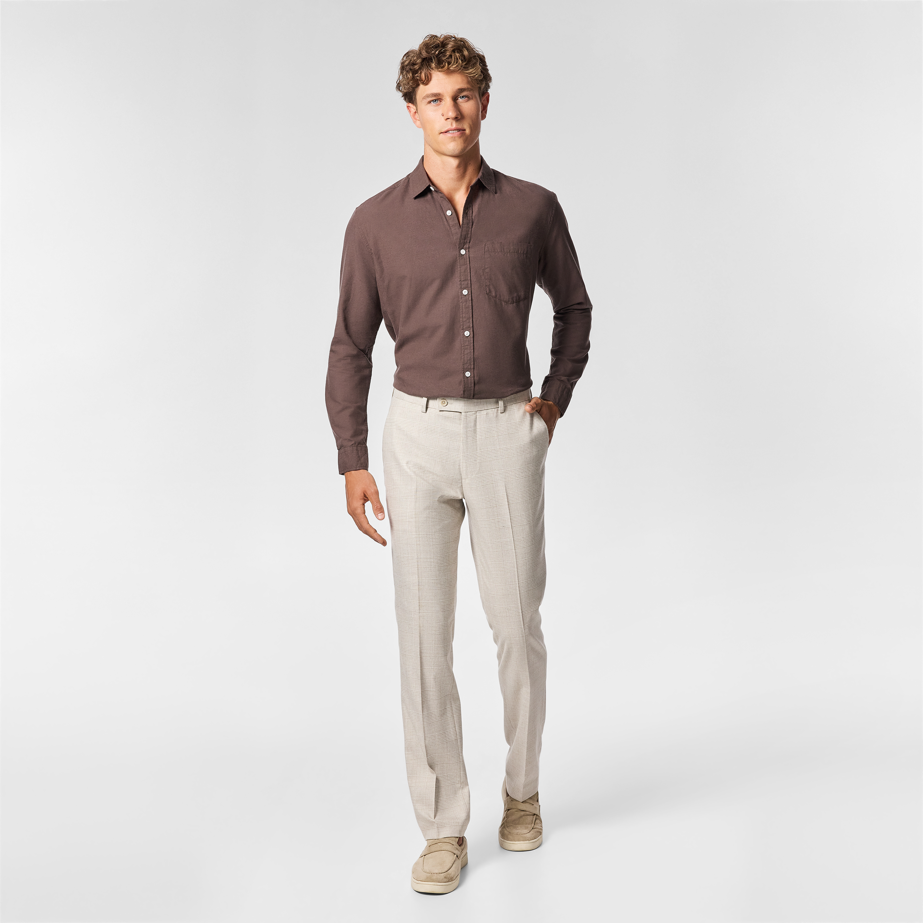 Jubilee Classic Check Stretch Dress Pant