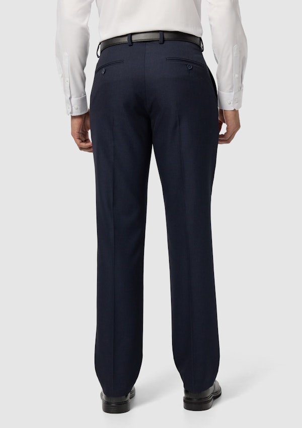 Navy Elm Classic Textured Stretch Dress Pant