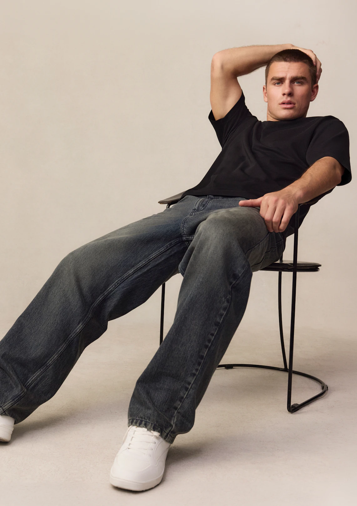 Steel Blue Eddie Loose Jean