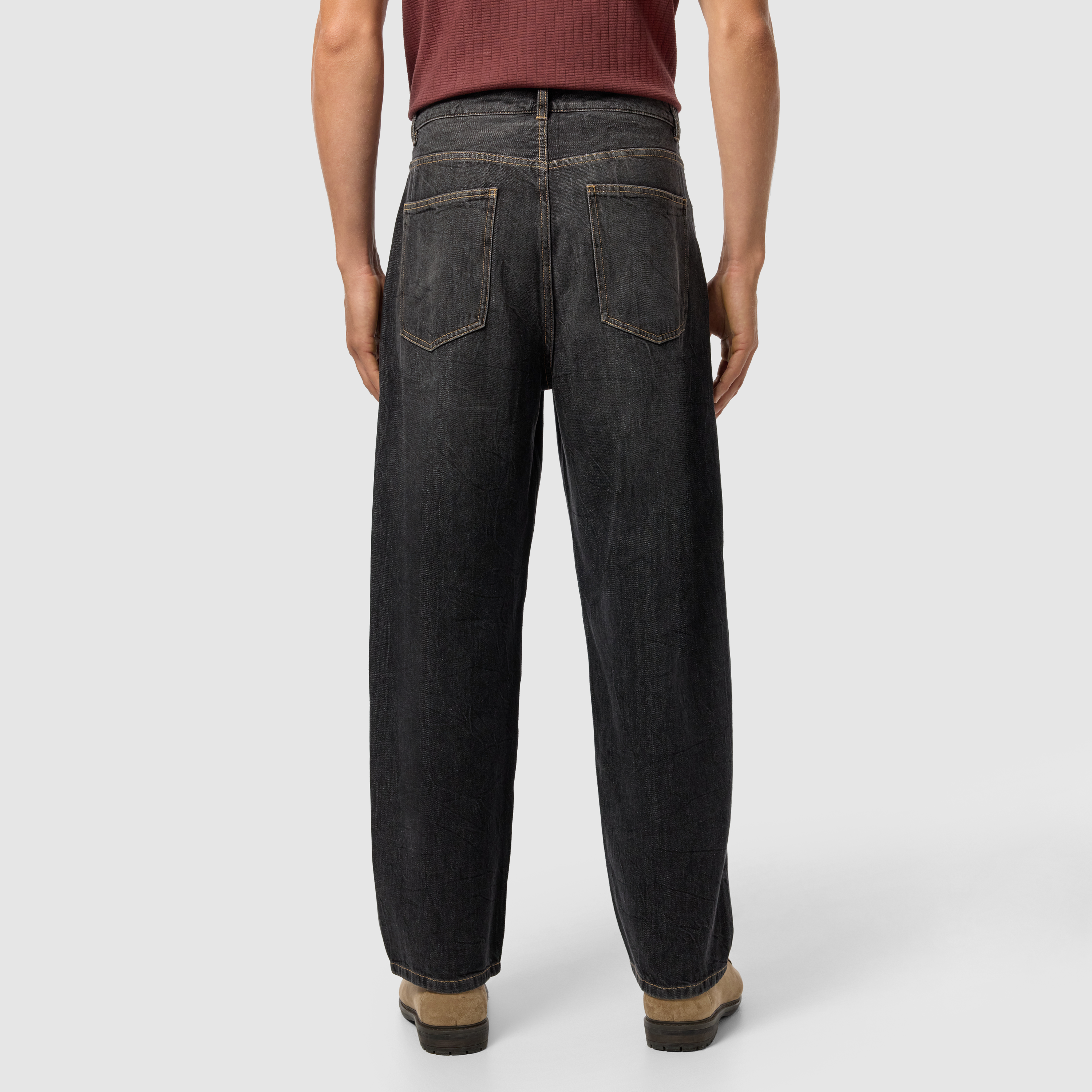 Washed Black Donnie Baggy Jean