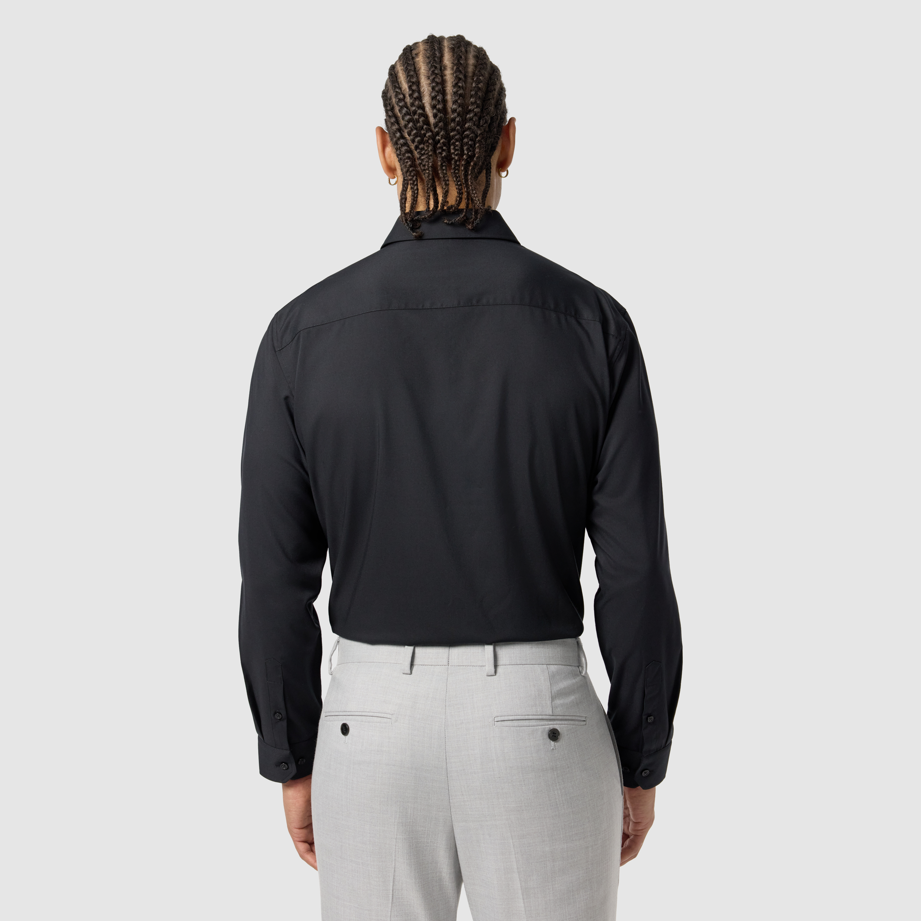 Black Oslo Classic Stretch Dress Shirt