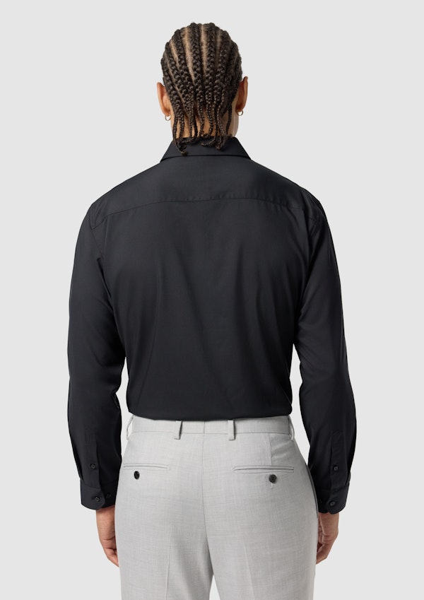 Black Oslo Classic Stretch Dress Shirt