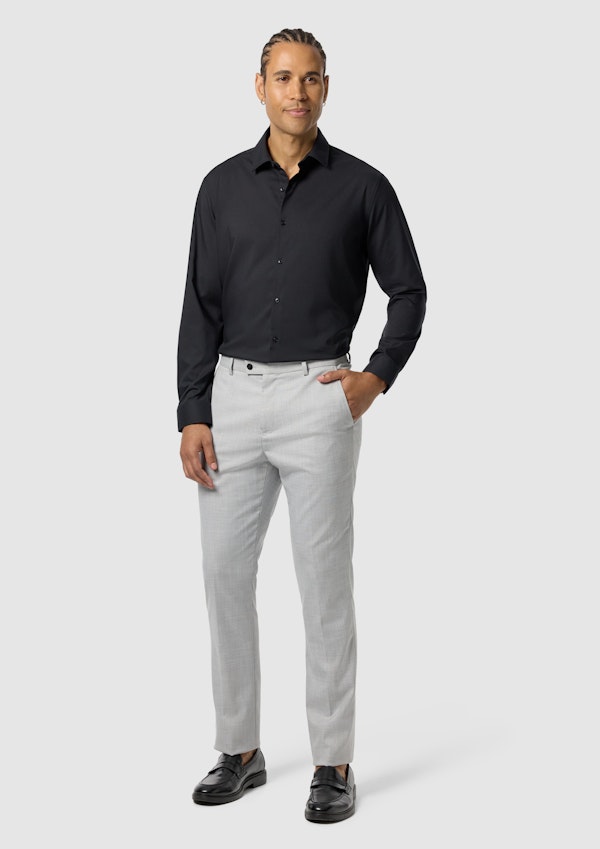 Black Oslo Classic Stretch Dress Shirt