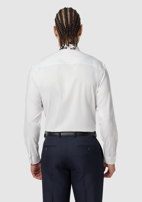 White Oslo Classic Stretch Dress Shirt