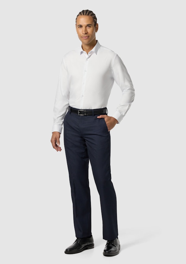White Oslo Classic Stretch Dress Shirt
