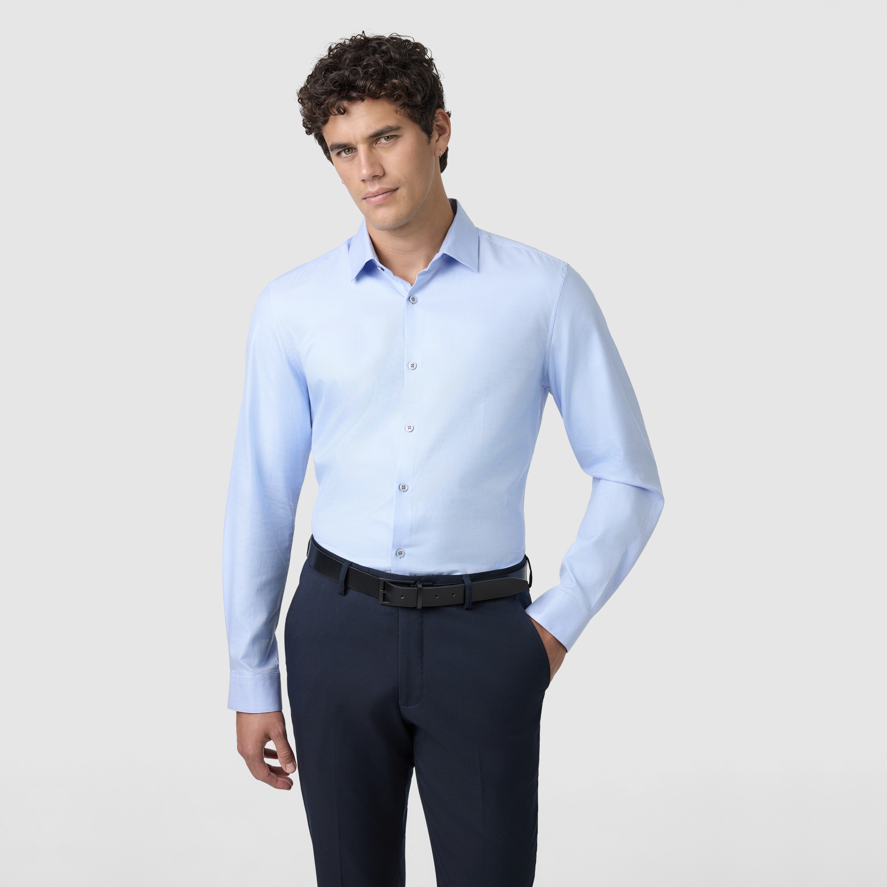 Light Blue Kennedy Slim Dress Shirt