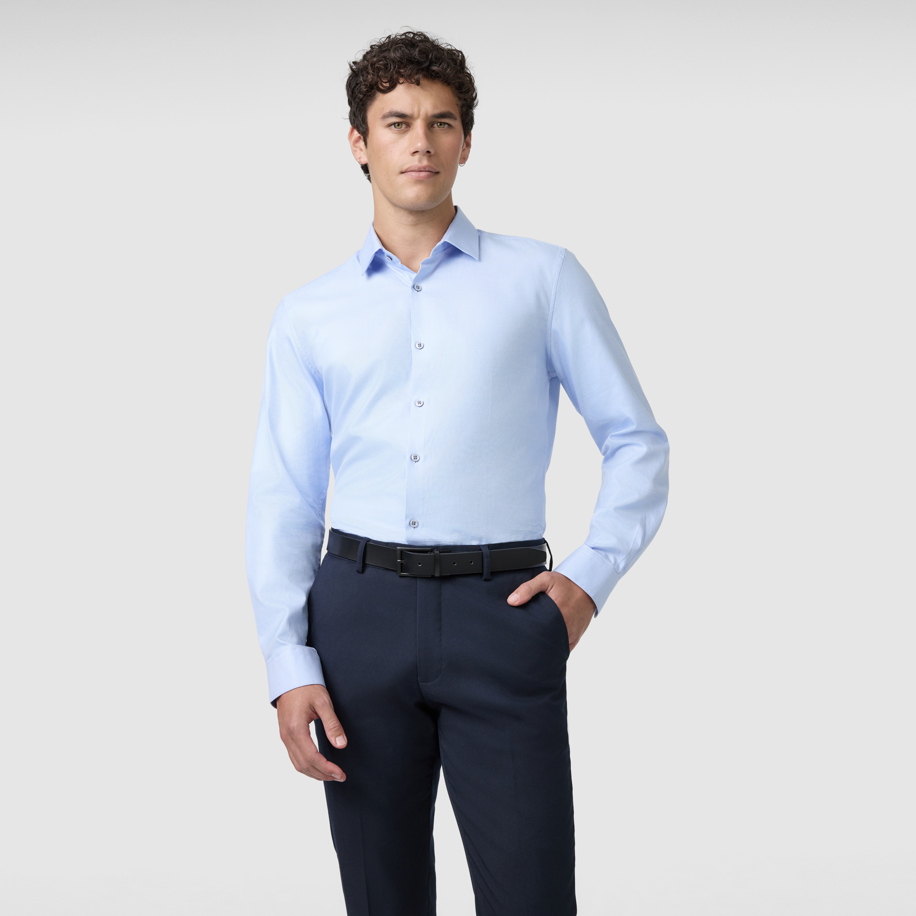 Light Blue Kennedy Slim Dress Shirt