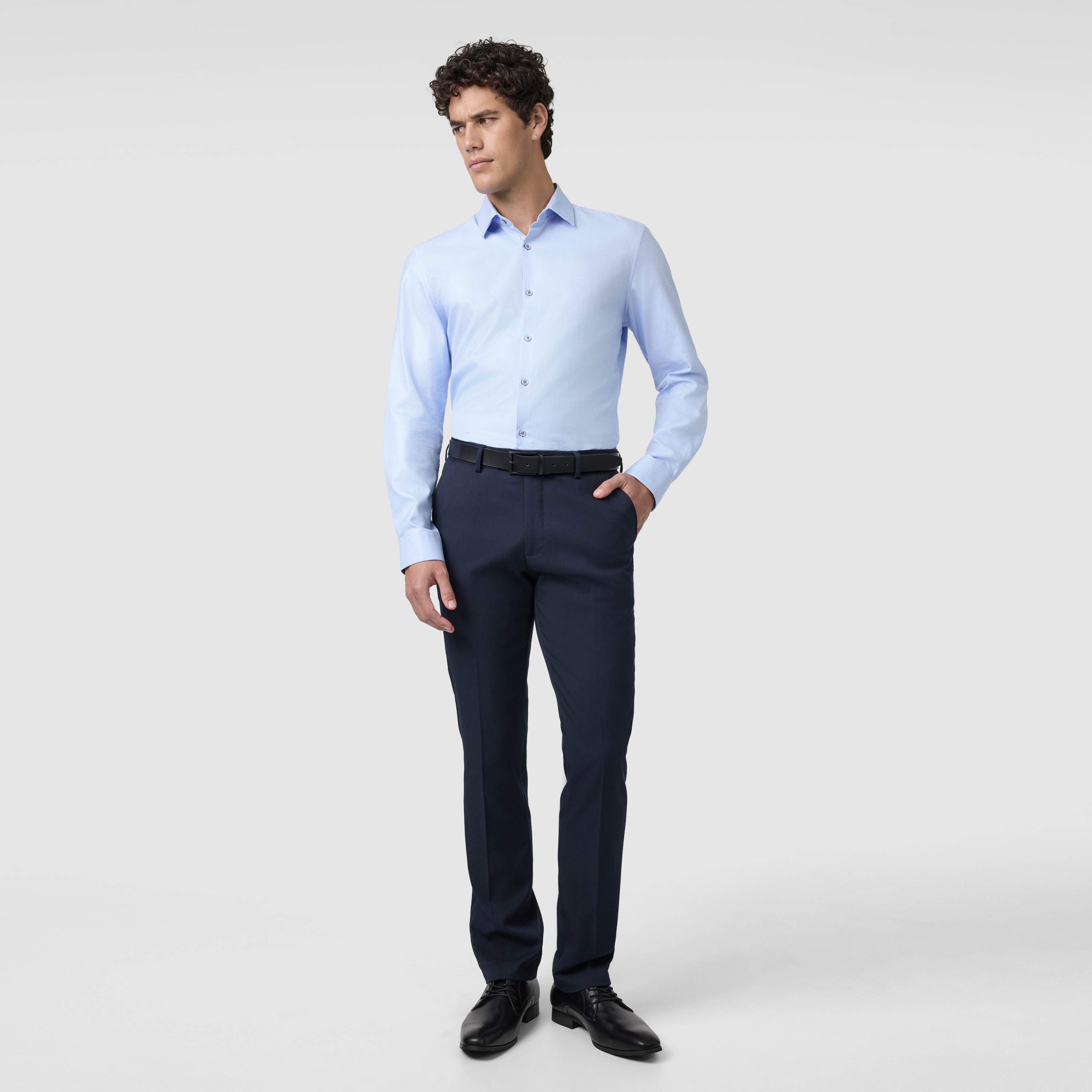 Light Blue Kennedy Slim Dress Shirt