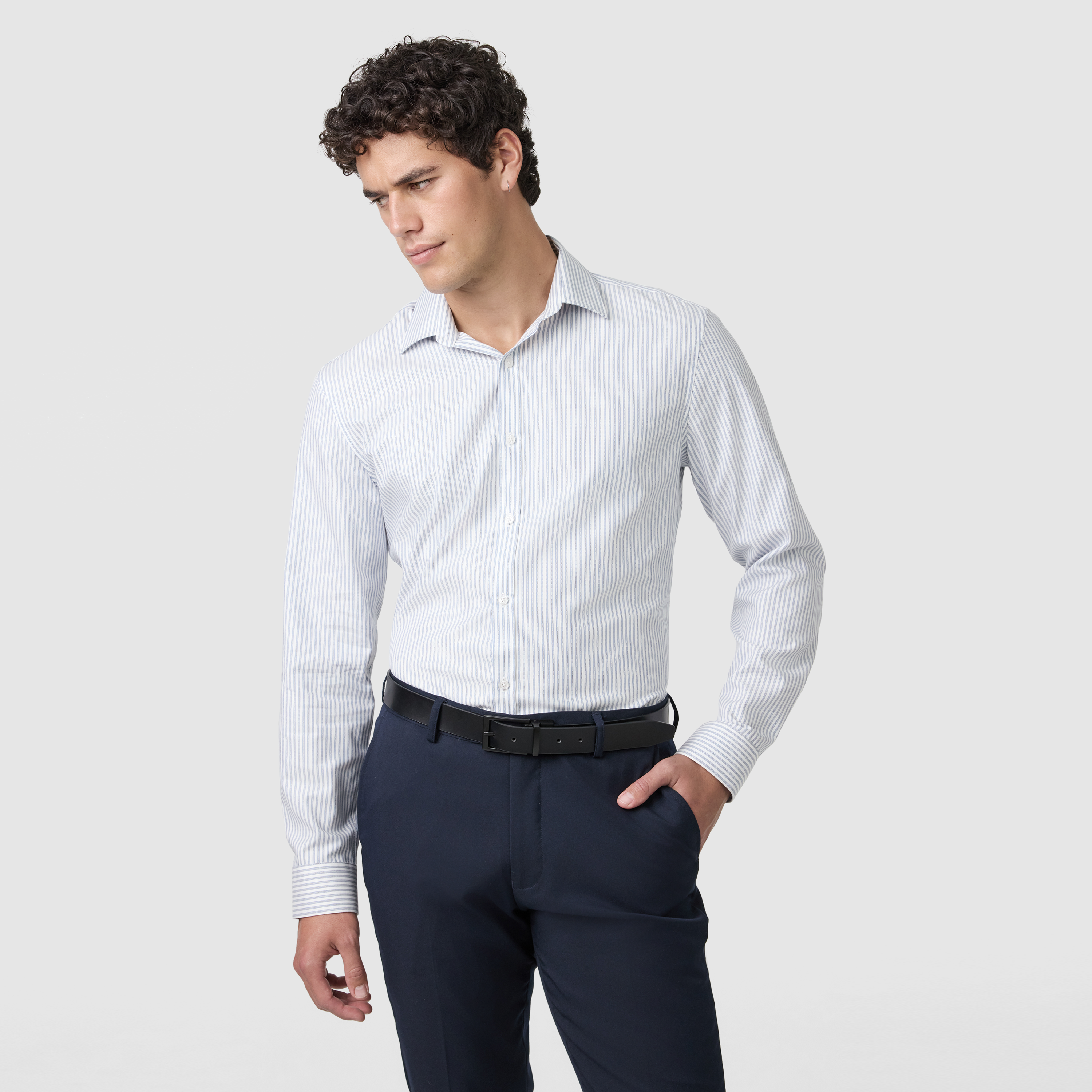 White London Slim Stripe Shirt
